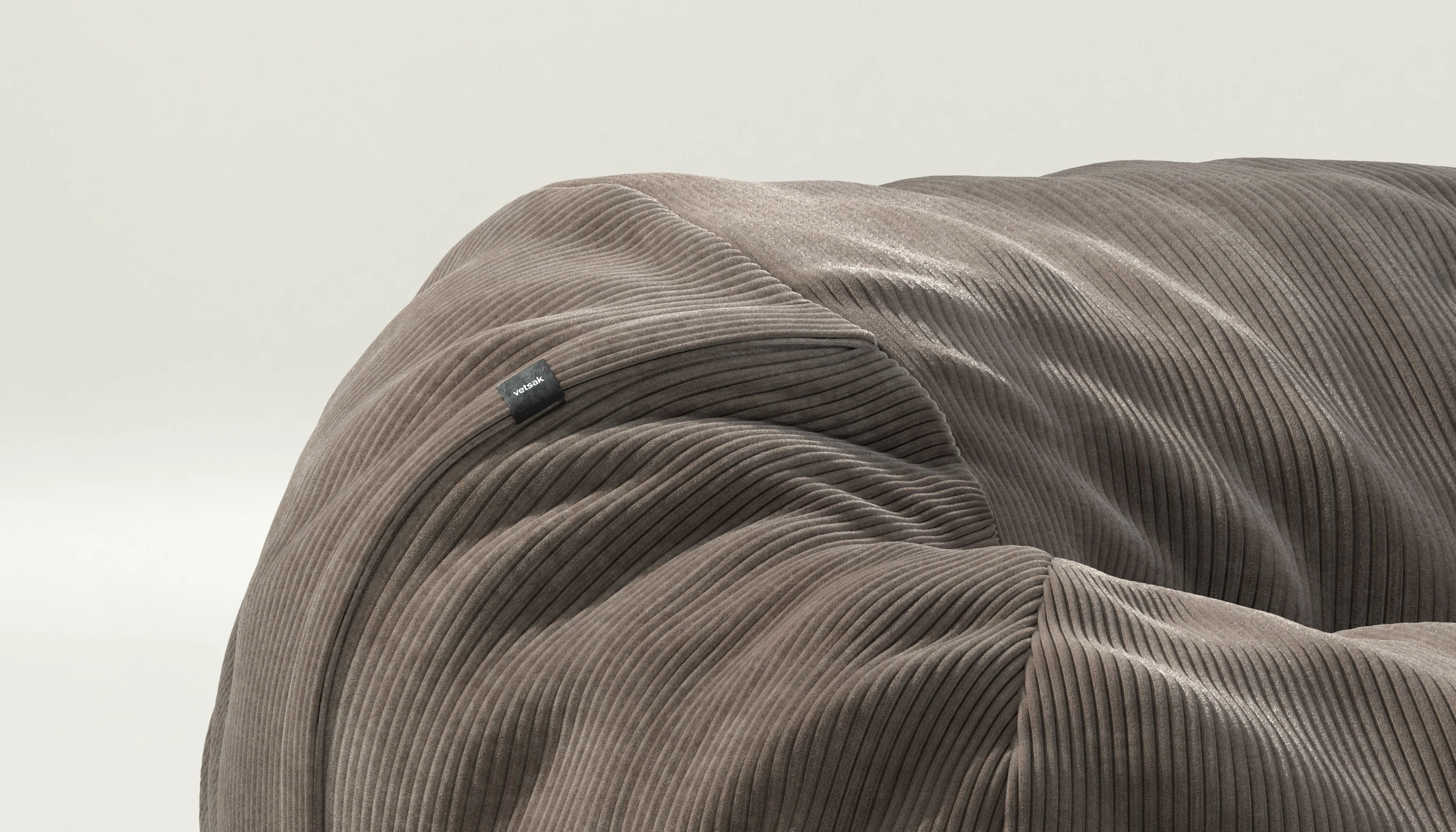 vetsak | Zitzak Medium - Cord Velour - Mocha - Image 6