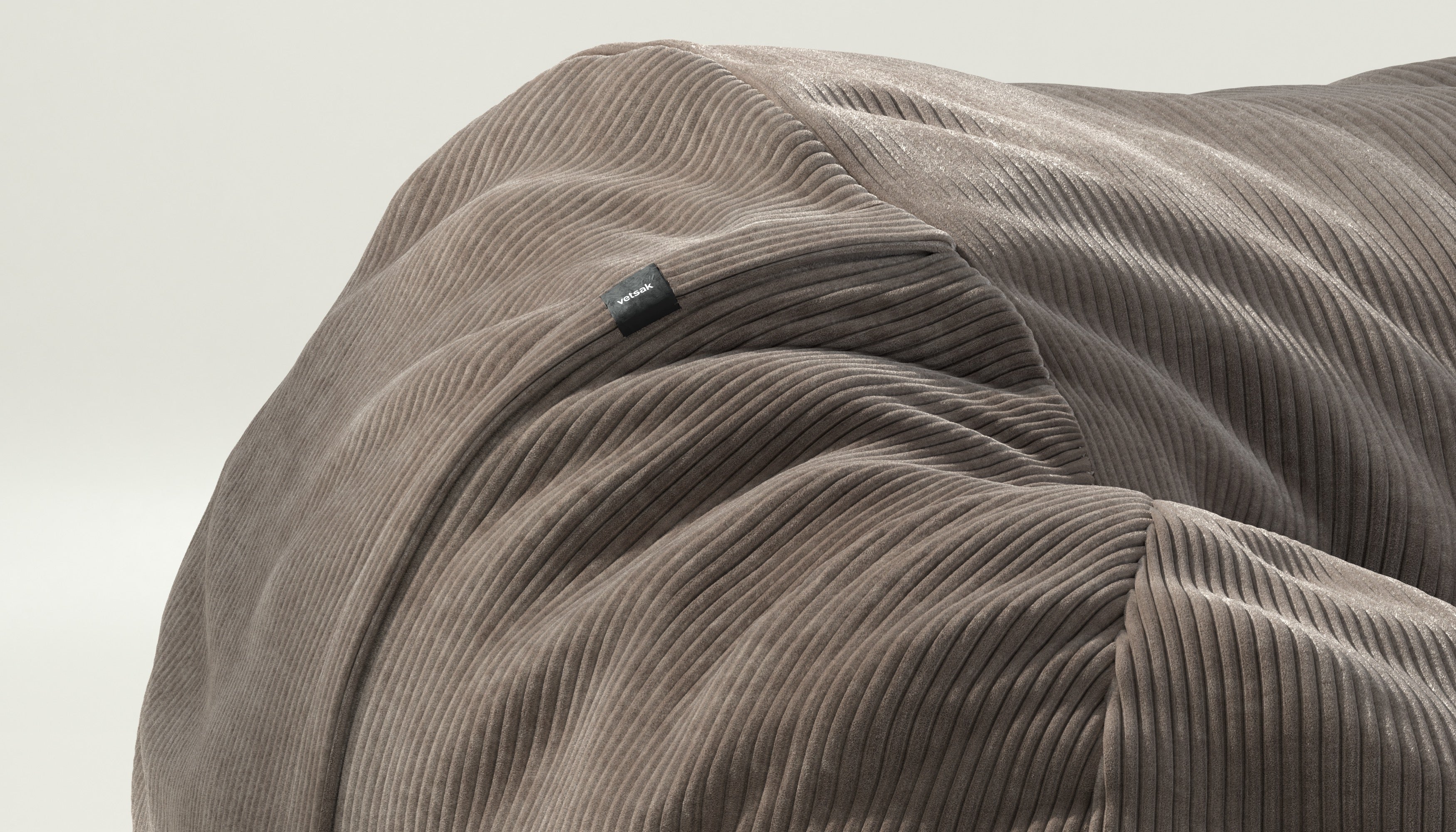 vetsak | Cover Zitzak Large - Cord Velour - Mocha - Image 3