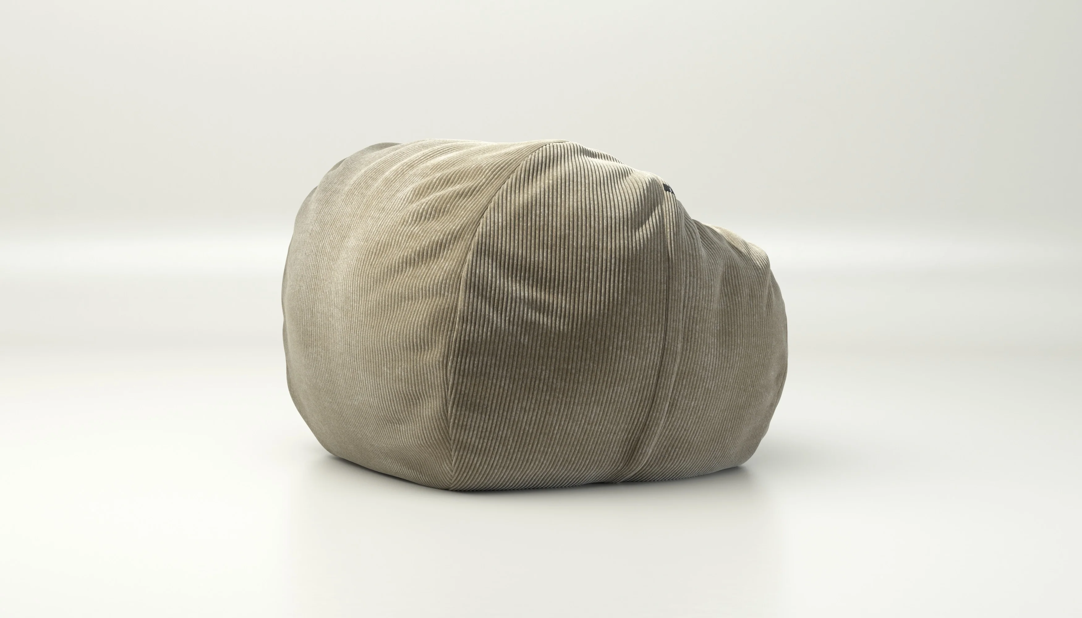 vetsak | Cover Zitzak Medium - Cord Velour - Khaki - Image 2