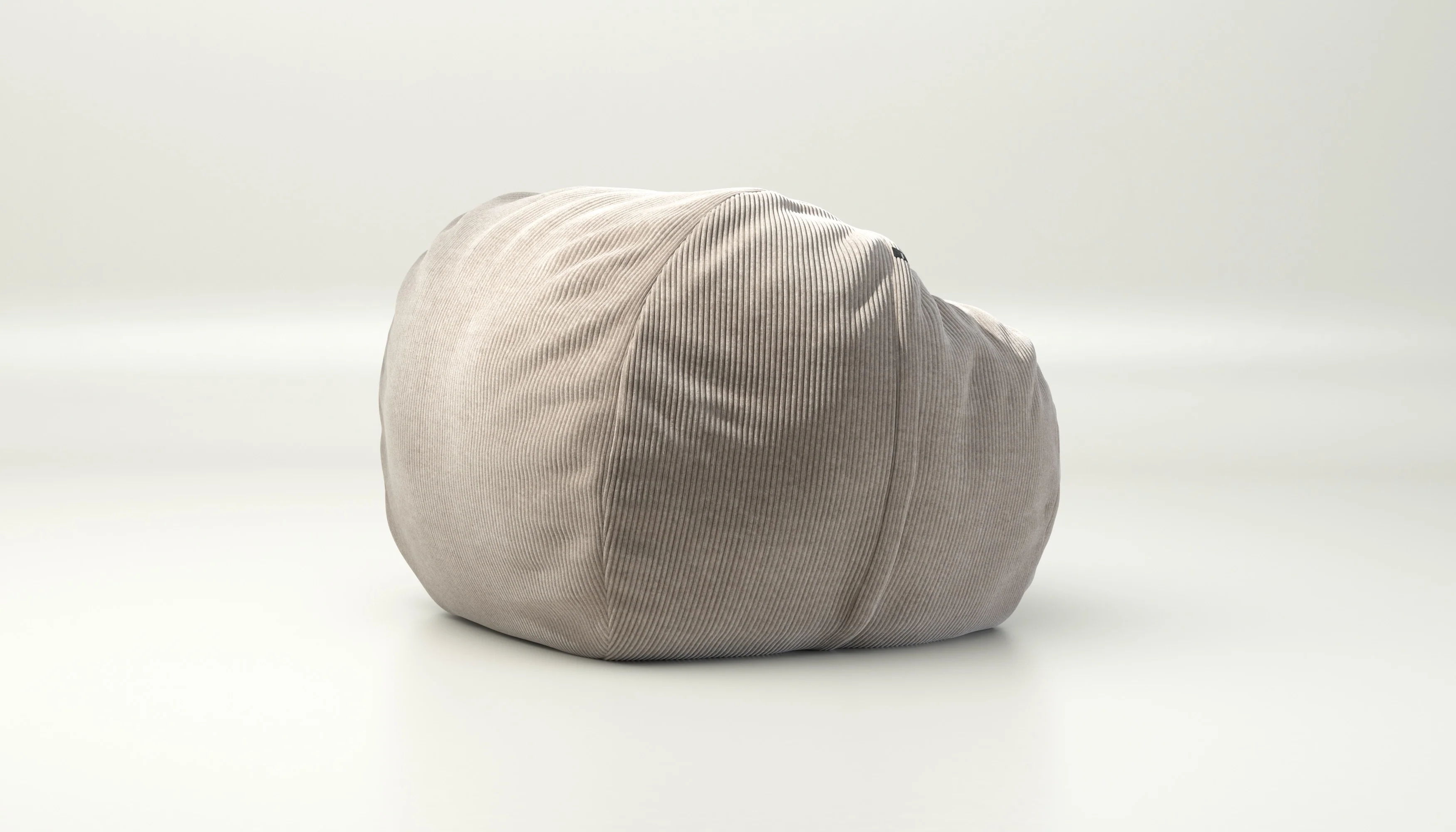 vetsak | Cover Zitzak Medium - Cord Velour - Platinum - Image 2