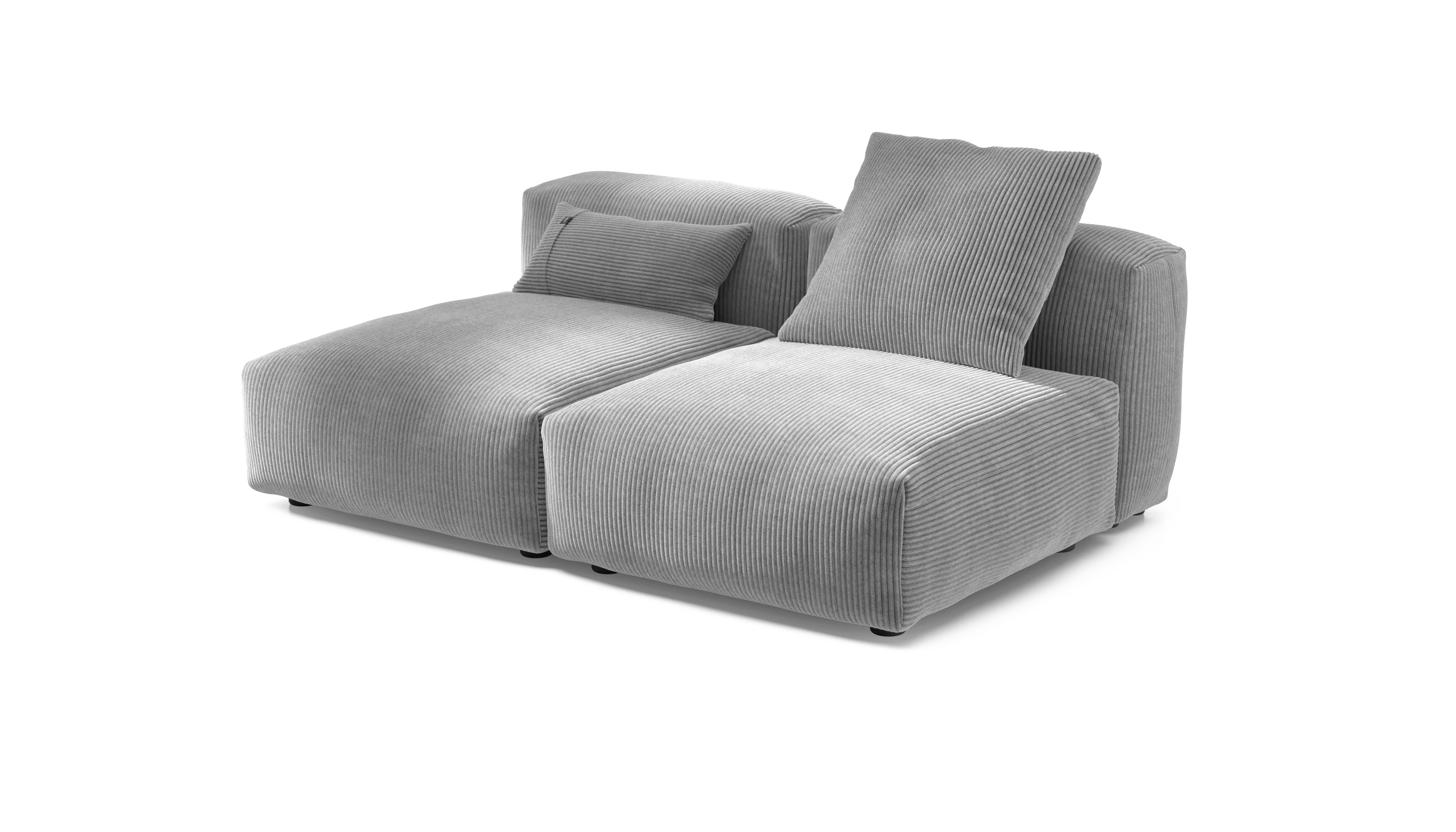 vetsak | Sofa Set 01 Medium - Cord Velour - Light Grey | Modulaire Sofa | 2.5 Zits - Image 3