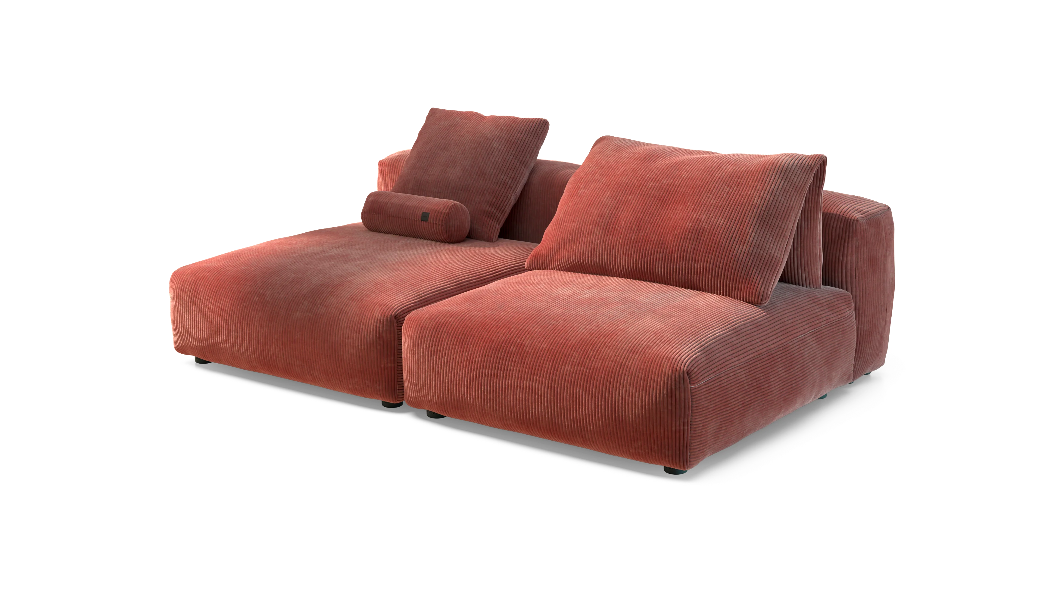 vetsak | Sofa Set 01 XLarge - Cord Velour - Brick | Modulaire Sofa | 3.5 Zits - Image 3