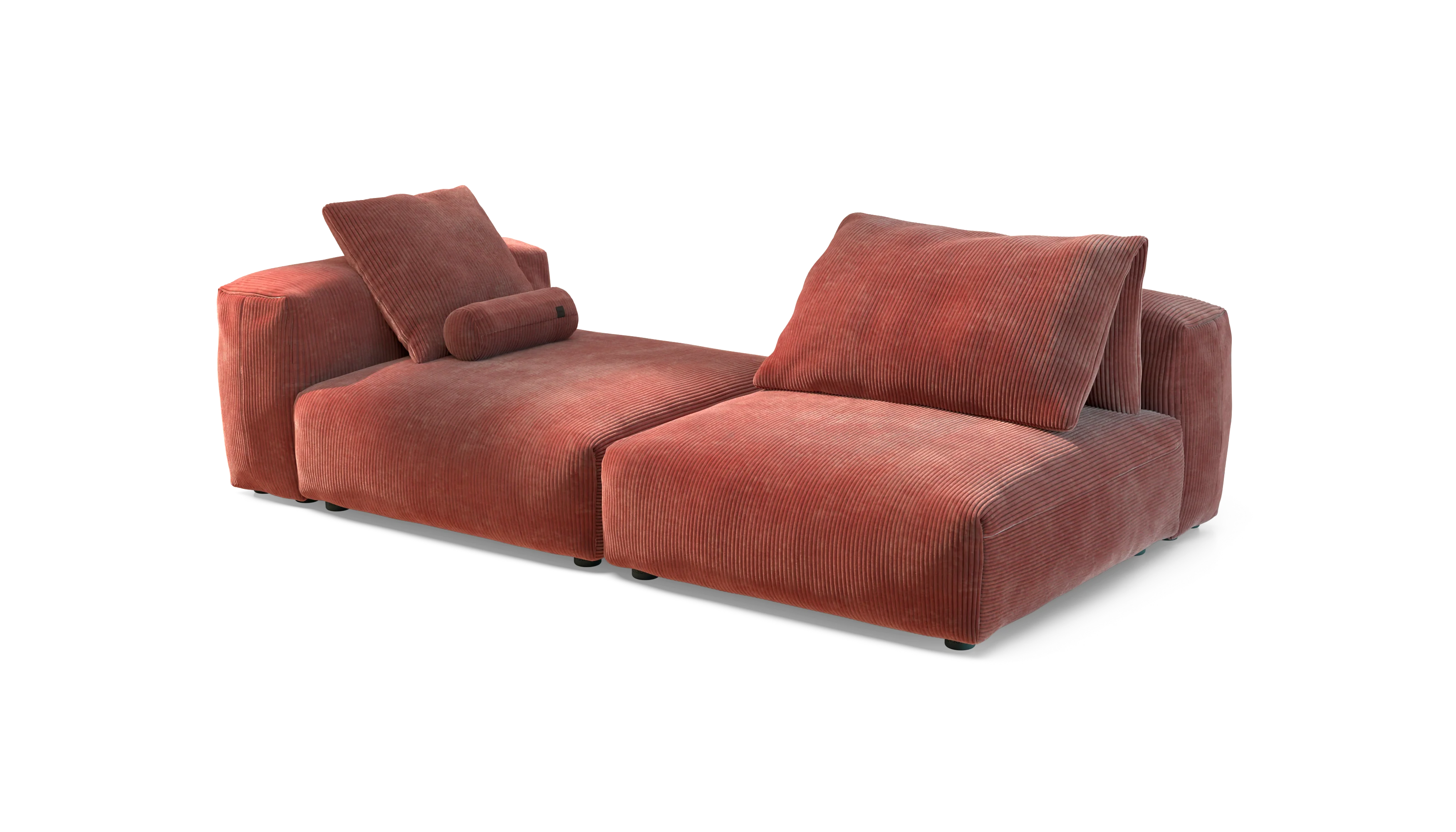 vetsak | Sofa Set 01 XLarge - Cord Velour - Brick | Modulaire Sofa | 3.5 Zits - Image 4
