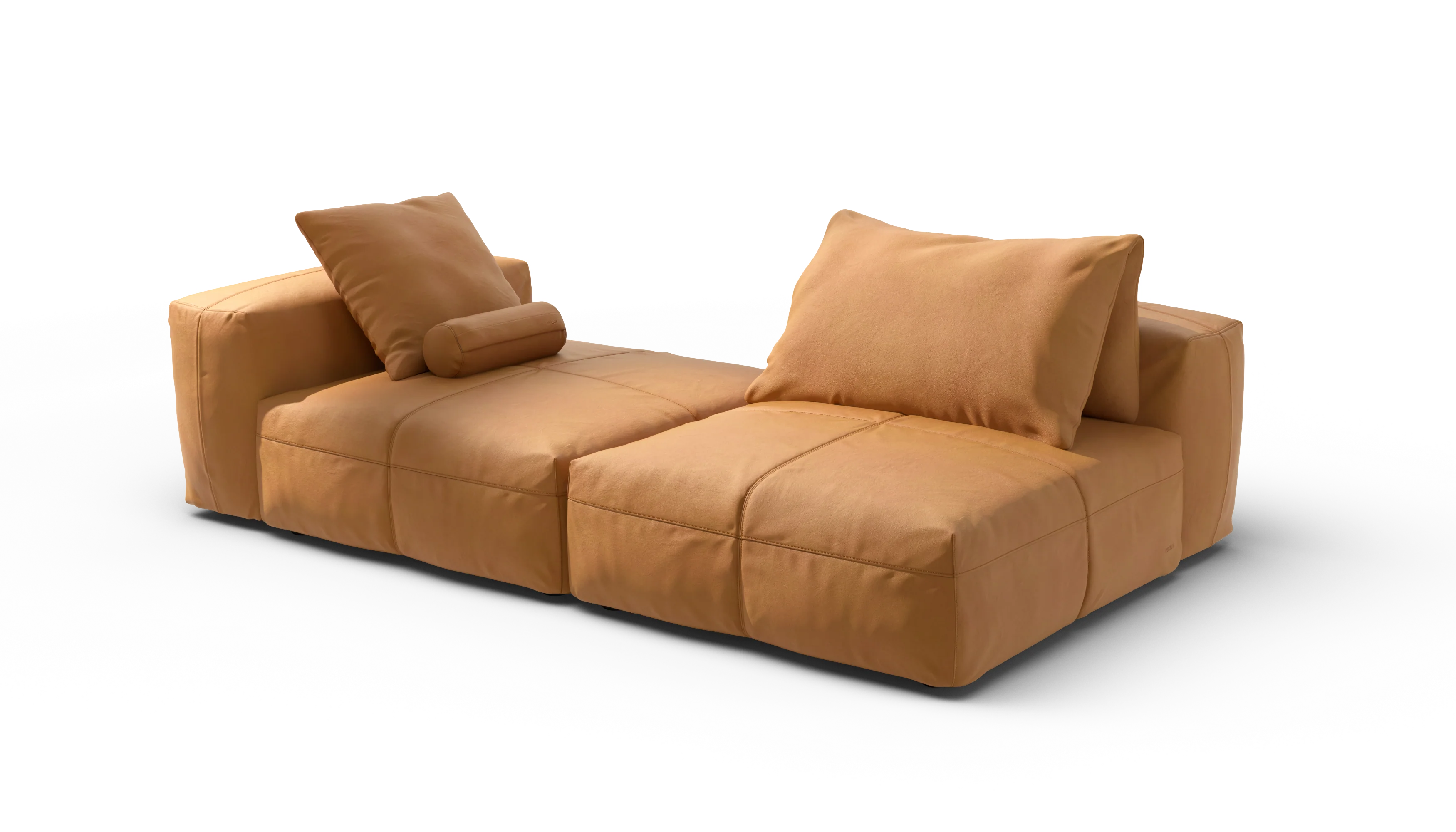 vetsak | Sofa Set 01 XLarge - Leather - Brown | Modulaire Sofa | 3.5 Zits - Image 4