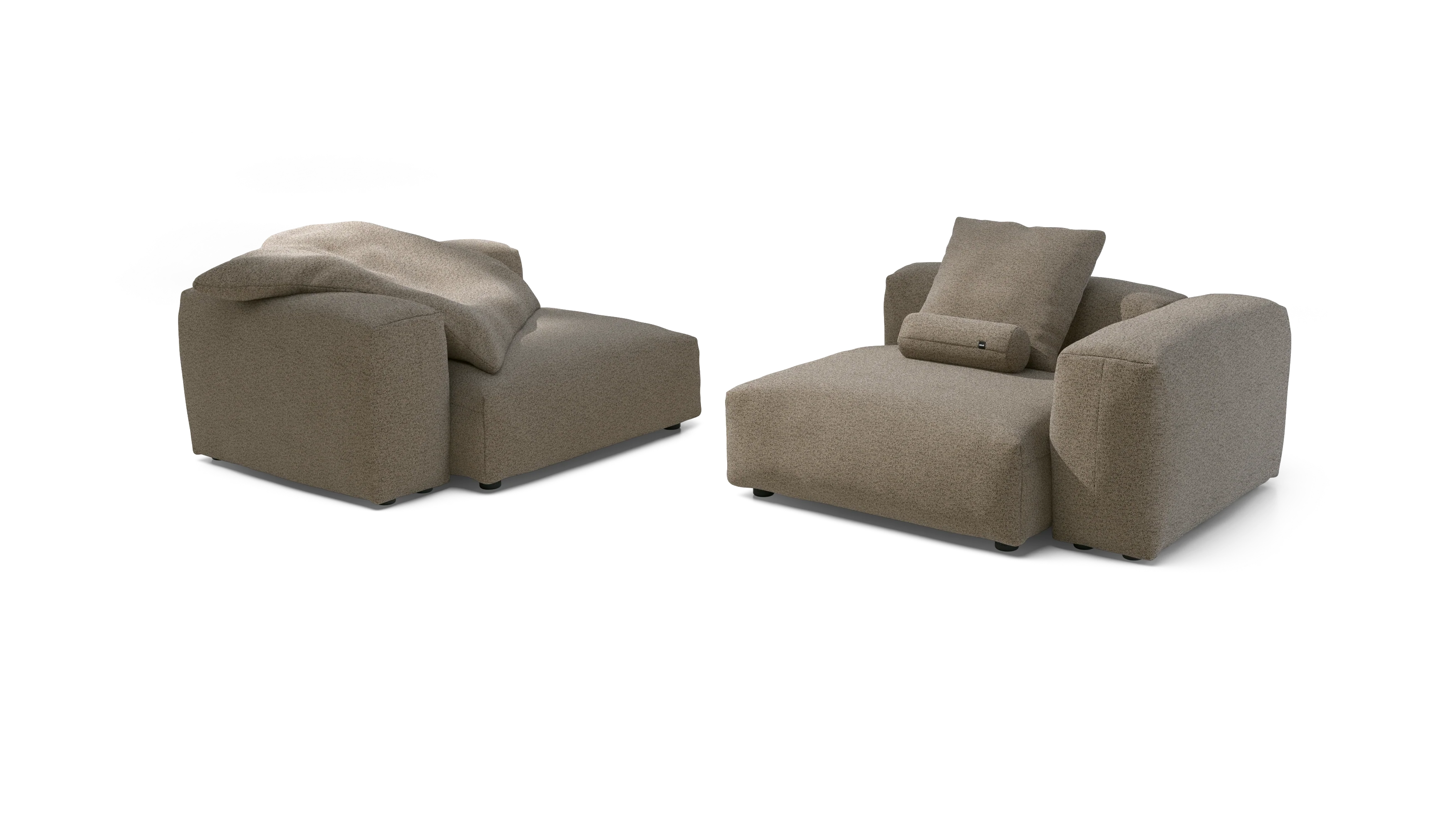 vetsak | Sofa Set 02 Large - Loop Loop - Taupe | Modulaire Sofa | 3.5 Zits | Big Sofa - Image 4