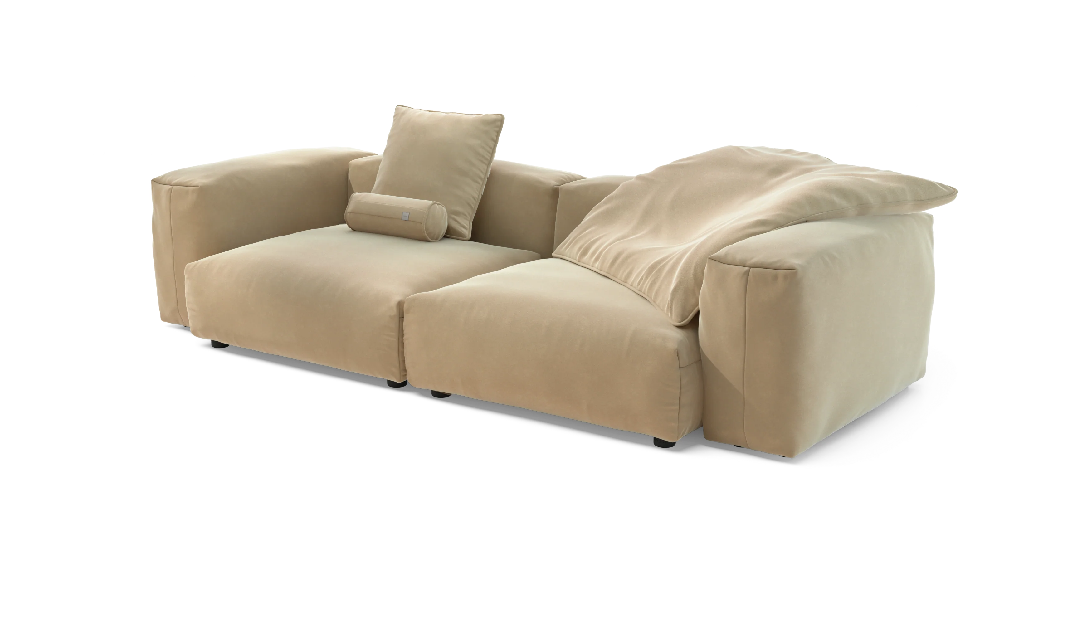 vetsak | Sofa Set 02 Large - Suave - Creme | Modulaire Sofa | 3.5 Zits | Big Sofa - Image 3