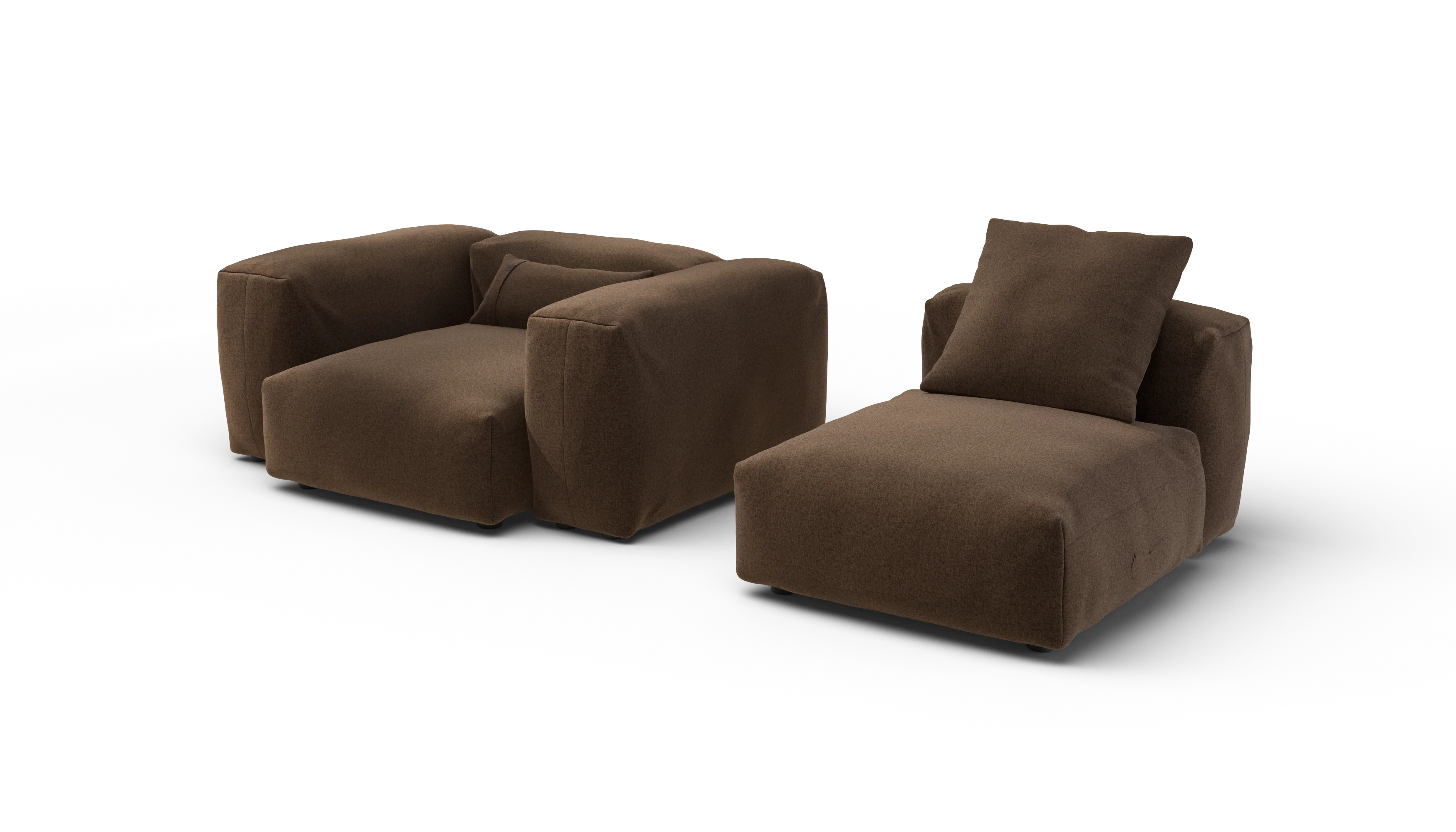 vetsak | Sofa Set 02 Medium - Pebble - Umber | Modulaire Sofa | 2.5 Zits | Big Sofa - Image 4