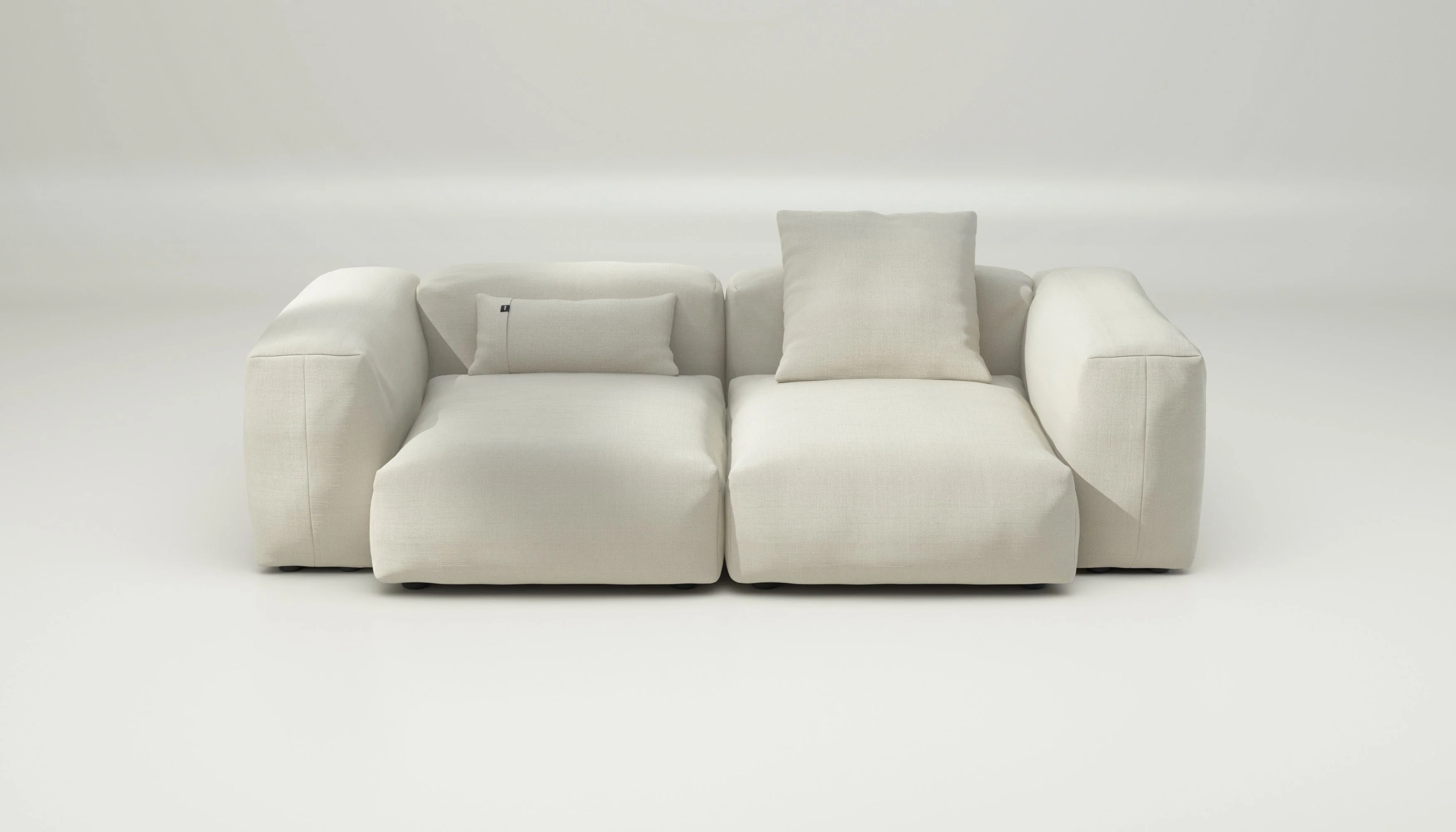 vetsak | Sofa Set 02 Medium - Pique - Creme | Modulaire Sofa | 2.5 Zits | Big Sofa - Image 5