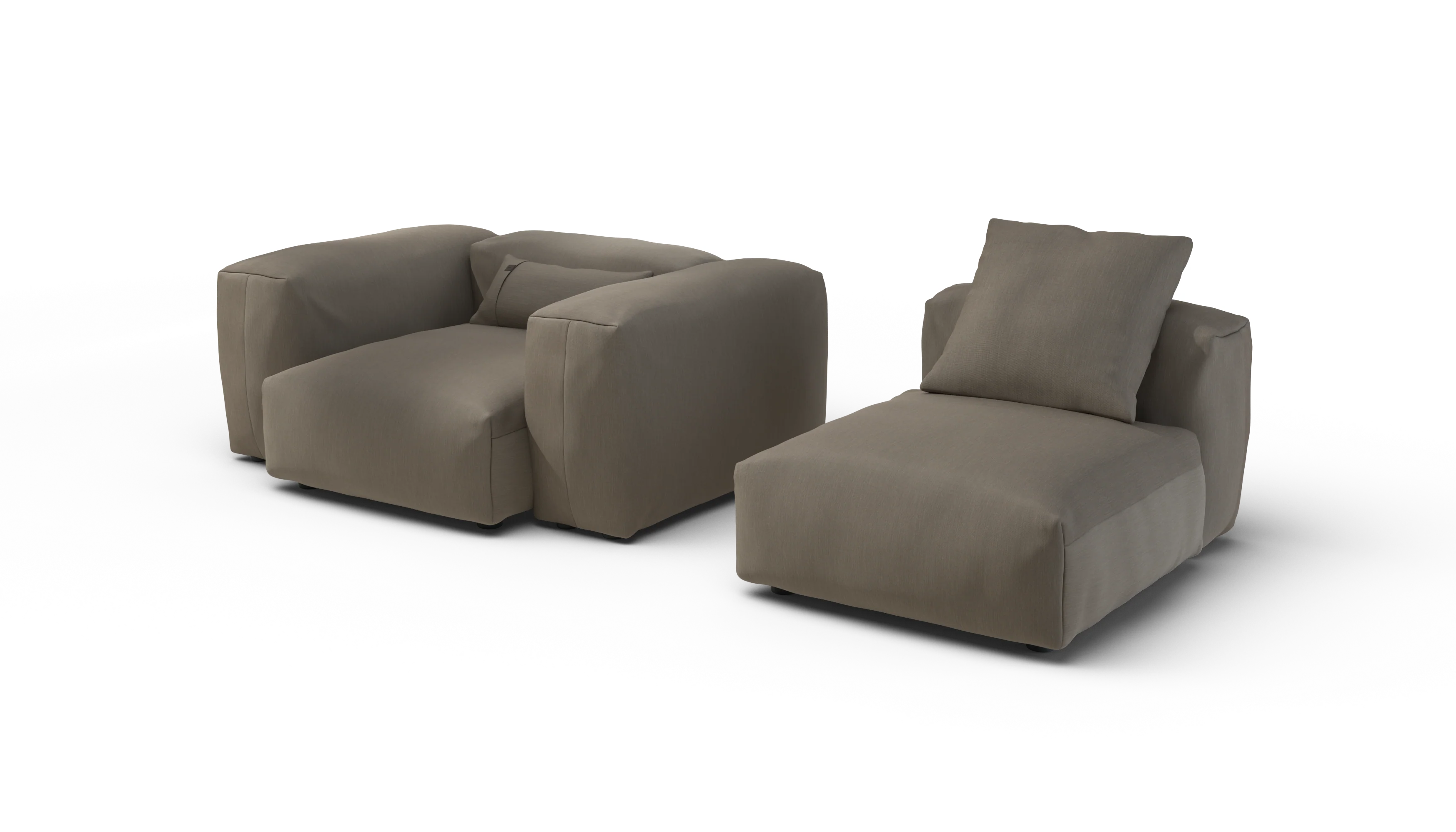 vetsak | Sofa Set 02 Medium - Terrain - Driftwood | Modulaire Sofa | 2.5 Zits | Big Sofa - Image 4
