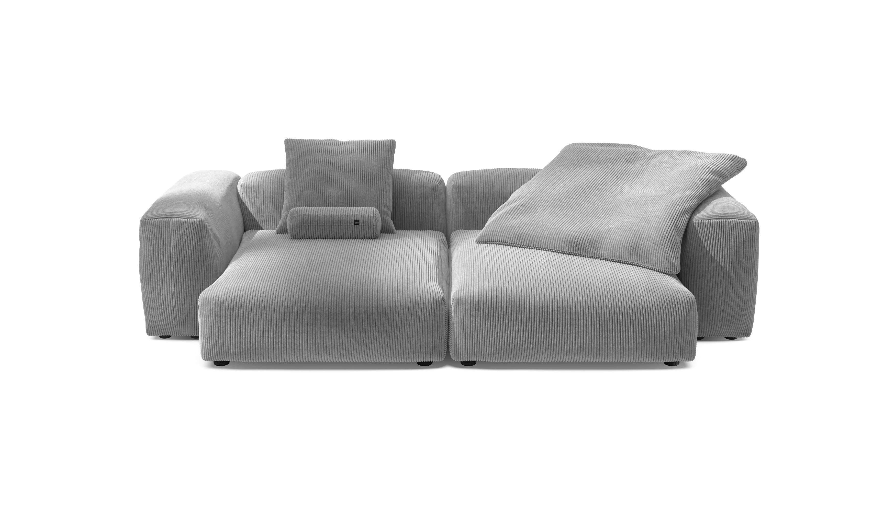 vetsak | Sofa Set 02 XLarge - Cord Velour - Light Grey | Modulaire Sofa | 3.5 Zits | Big Sofa