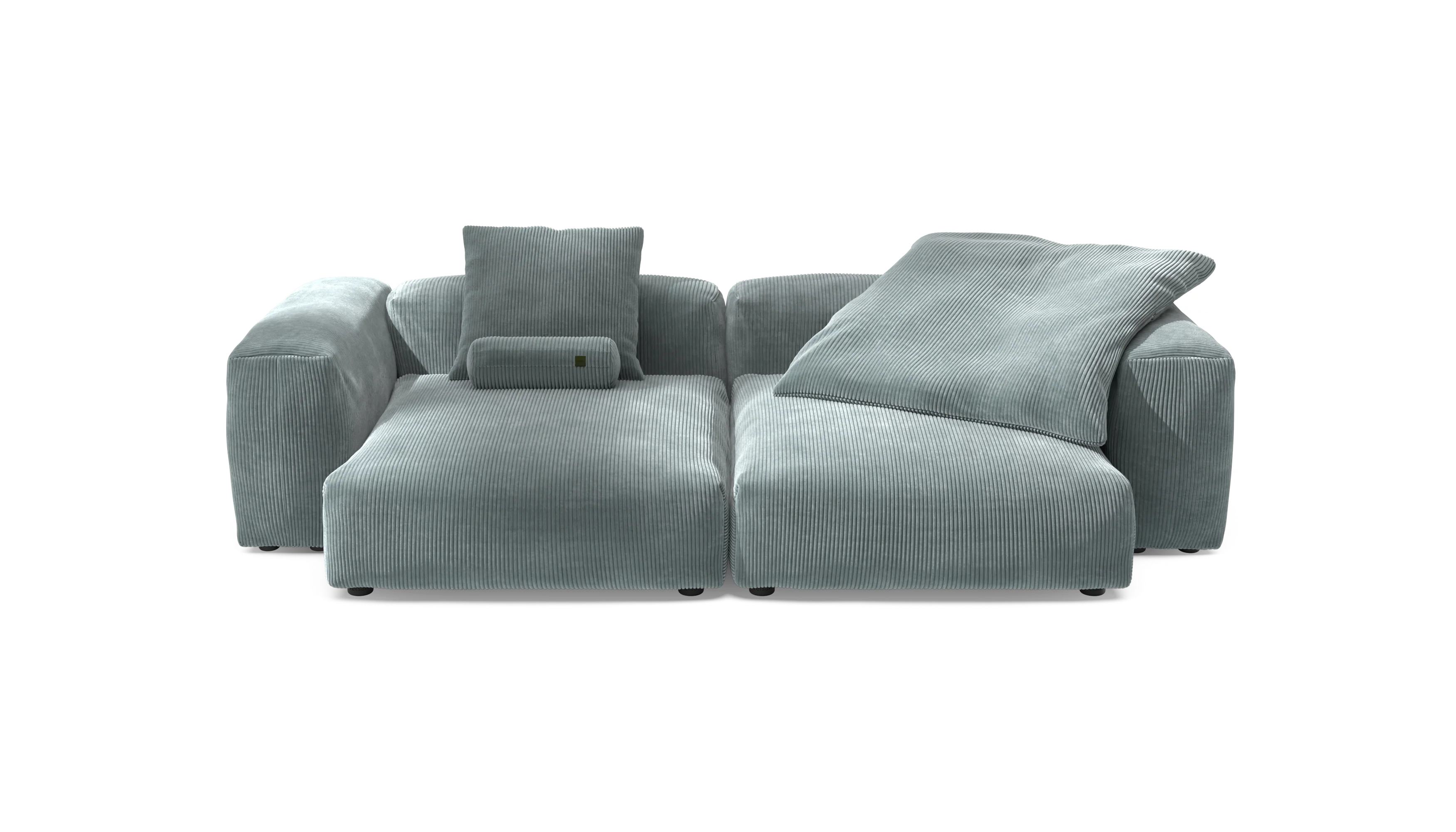 vetsak | Sofa Set 02 XLarge - Cord Velour - Mint | Modulaire Sofa | 3.5 Zits | Big Sofa