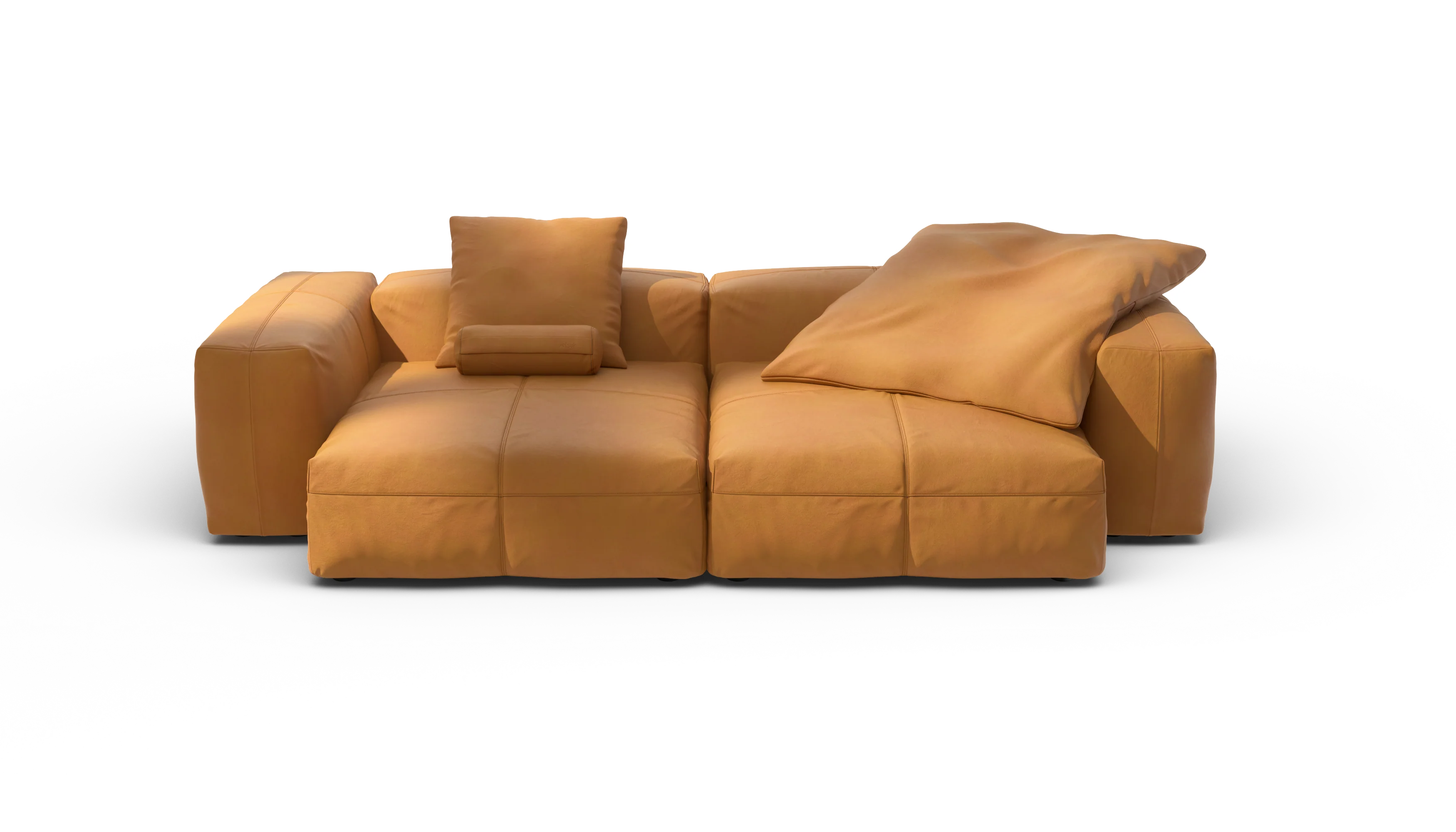 vetsak | Sofa Set 02 XLarge - Leather - Brown | Modulaire Sofa | 3.5 Zits | Big Sofa