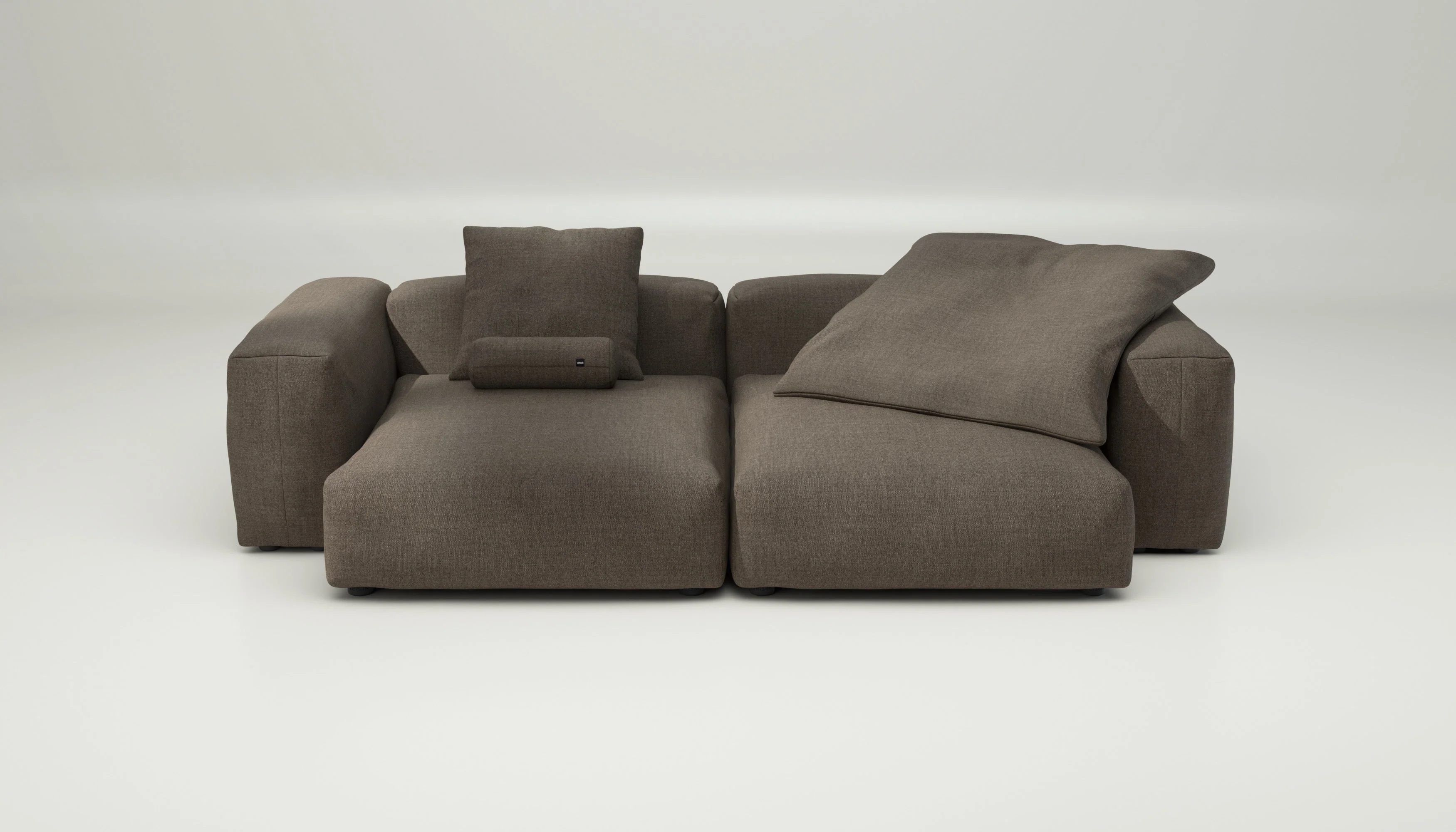 vetsak | Sofa Set 02 XLarge - Pique - Taupe | Modular Sofa | 3.5 Seater | Big Sofa - Image 5