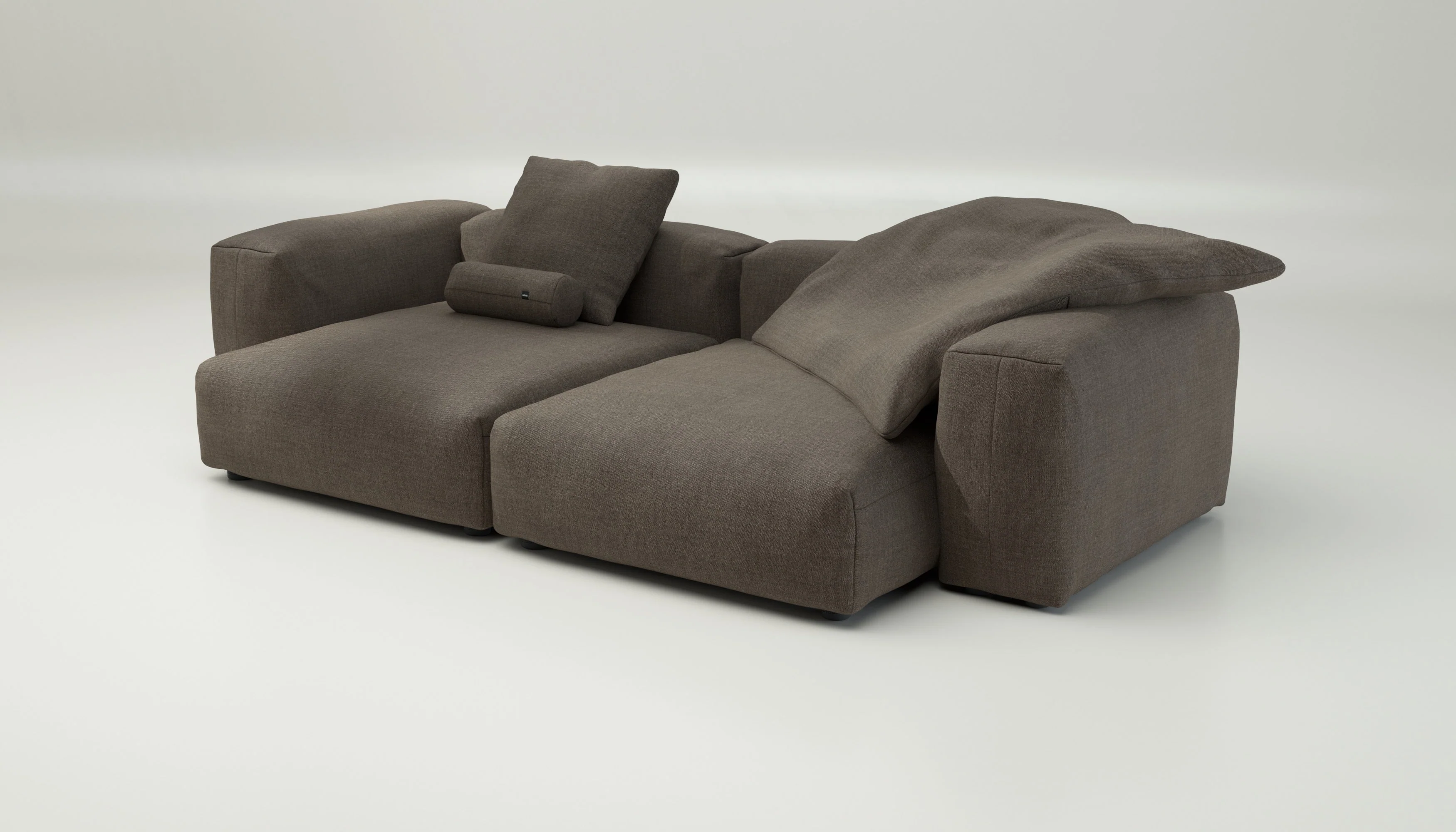 vetsak | Sofa Set 02 XLarge - Pique - Taupe | Modular Sofa | 3.5 Seater | Big Sofa - Image 7