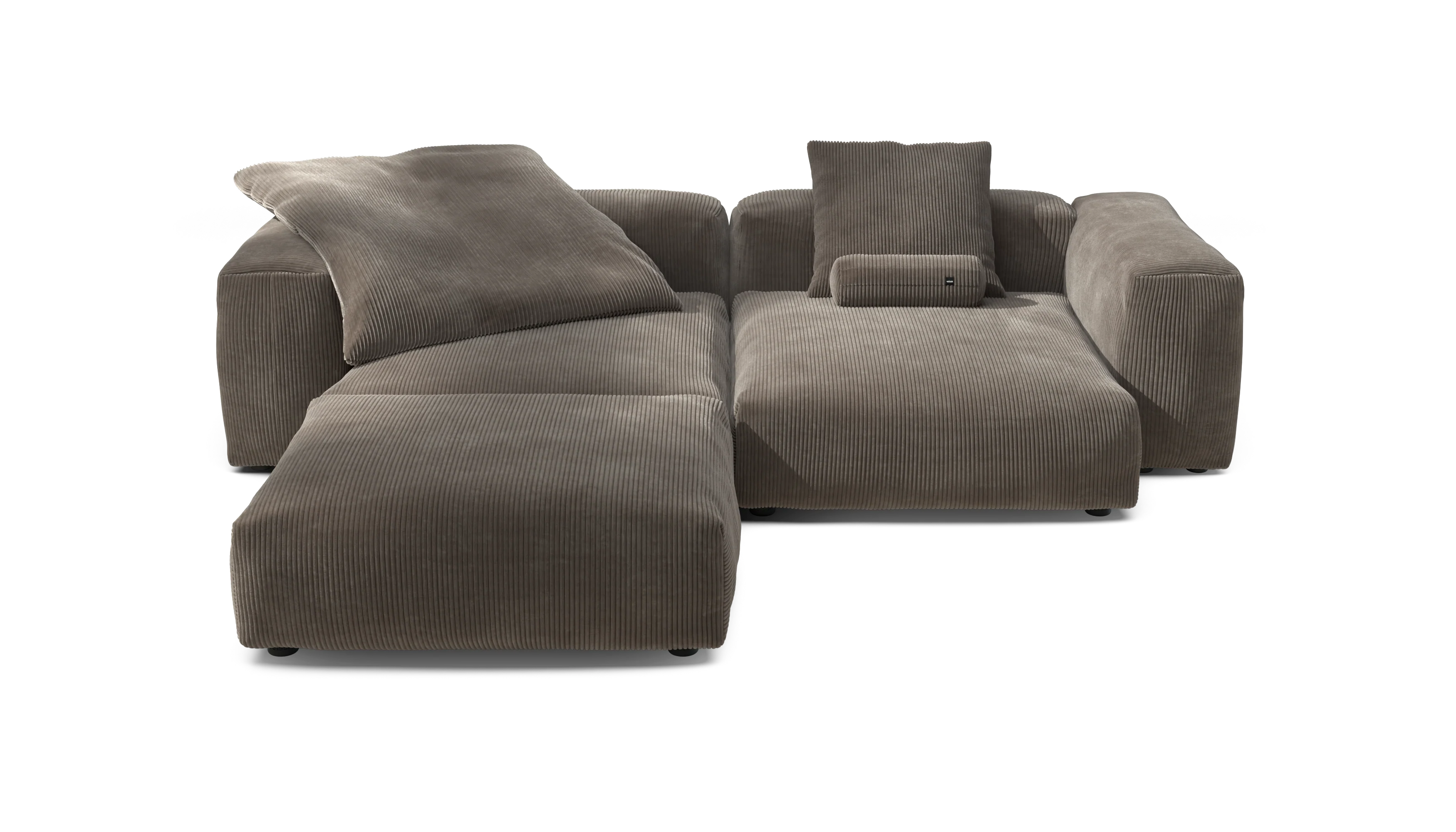vetsak | Sofa Set 03 - Cord Velour - Mocha | Modulaire Sofa | 3.5 Zits | Big Sofa | Hoeksofa