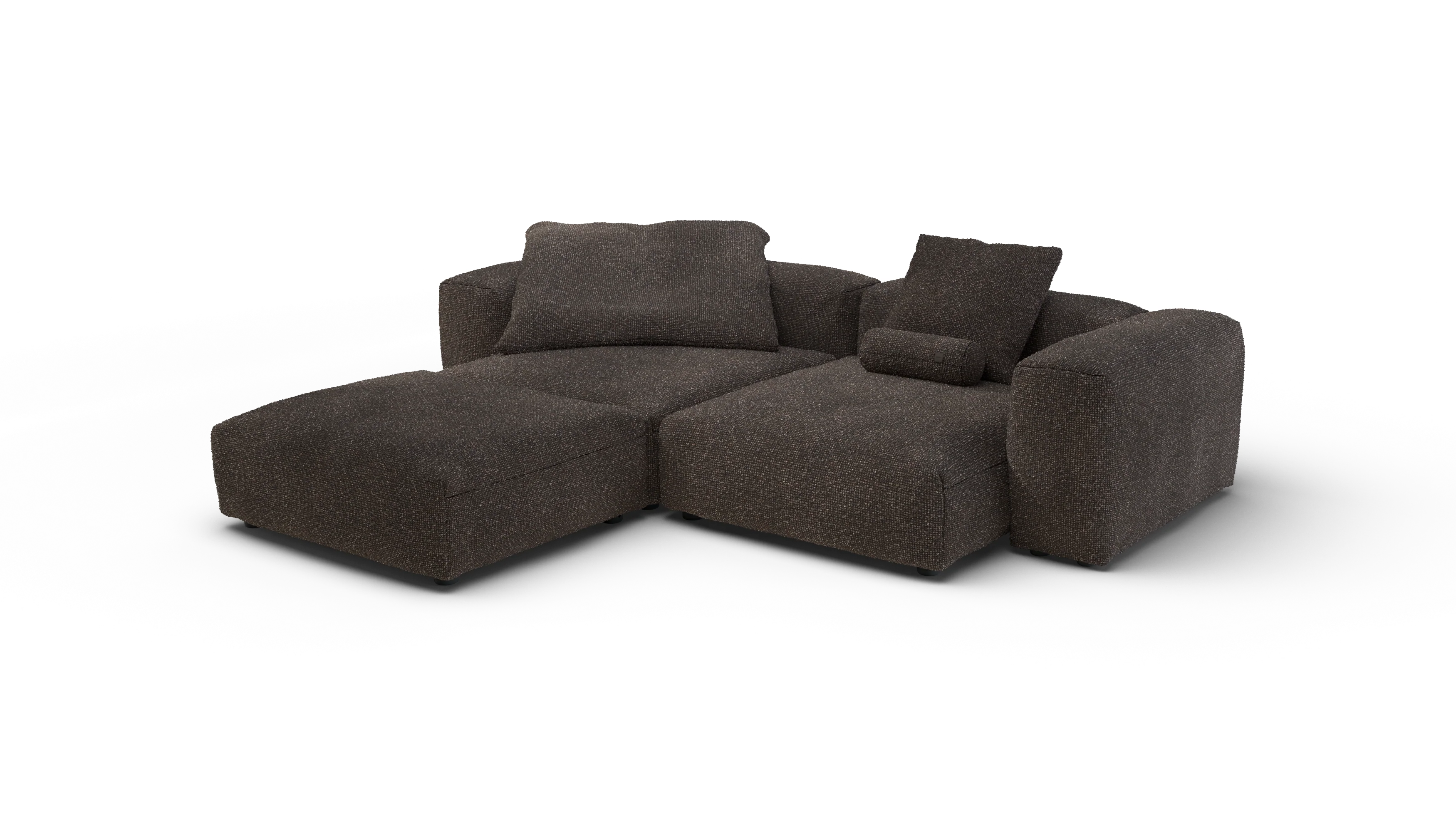 vetsak | Sofa Set 03 - Nub - Walnut | Modulaire Sofa | 3.5 Zits | Big Sofa | Hoeksofa - Image 3