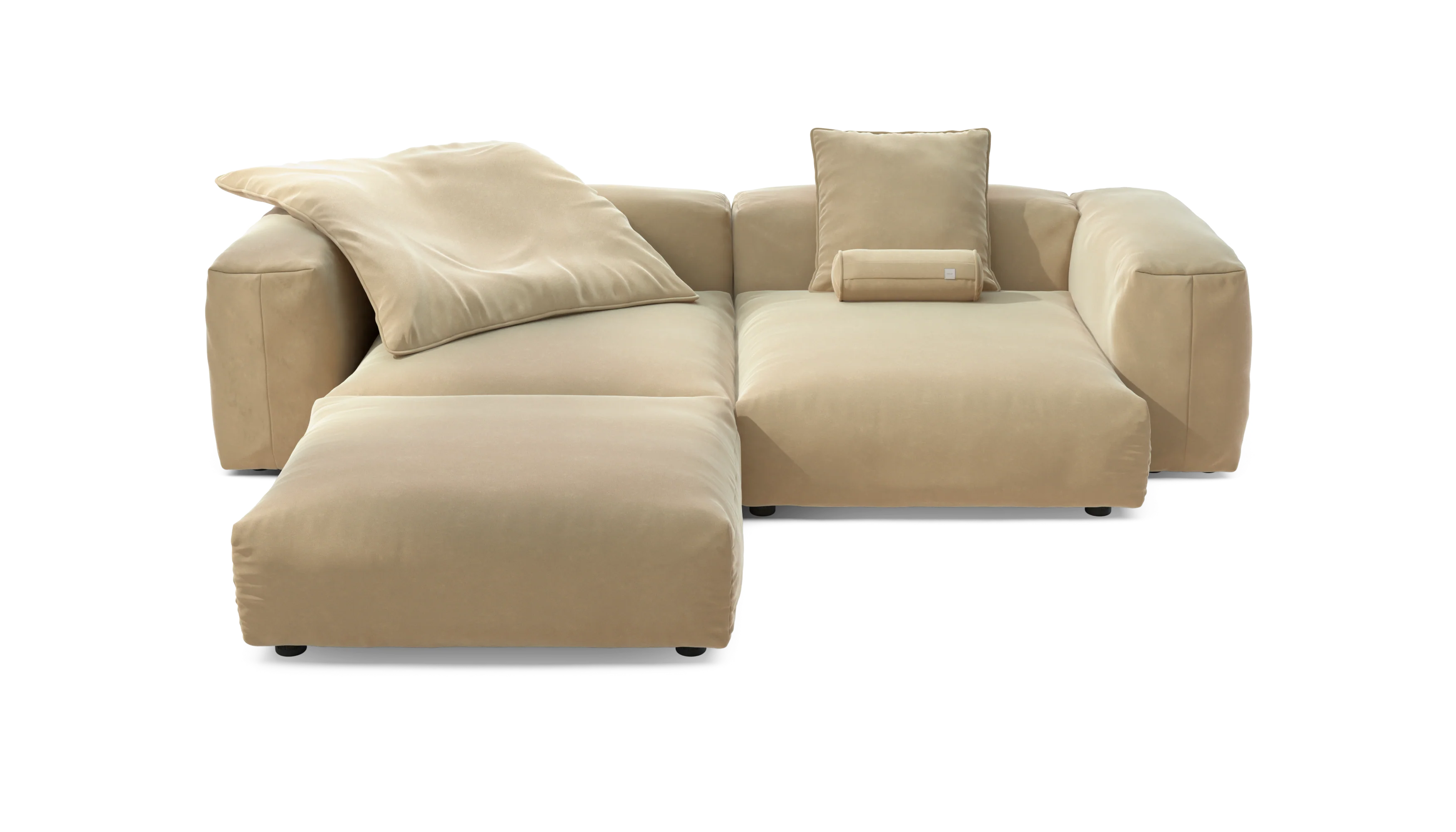 vetsak | Sofa Set 03 - Suave - Creme | Modulaire Sofa | 3.5 Zits | Big Sofa | Hoeksofa