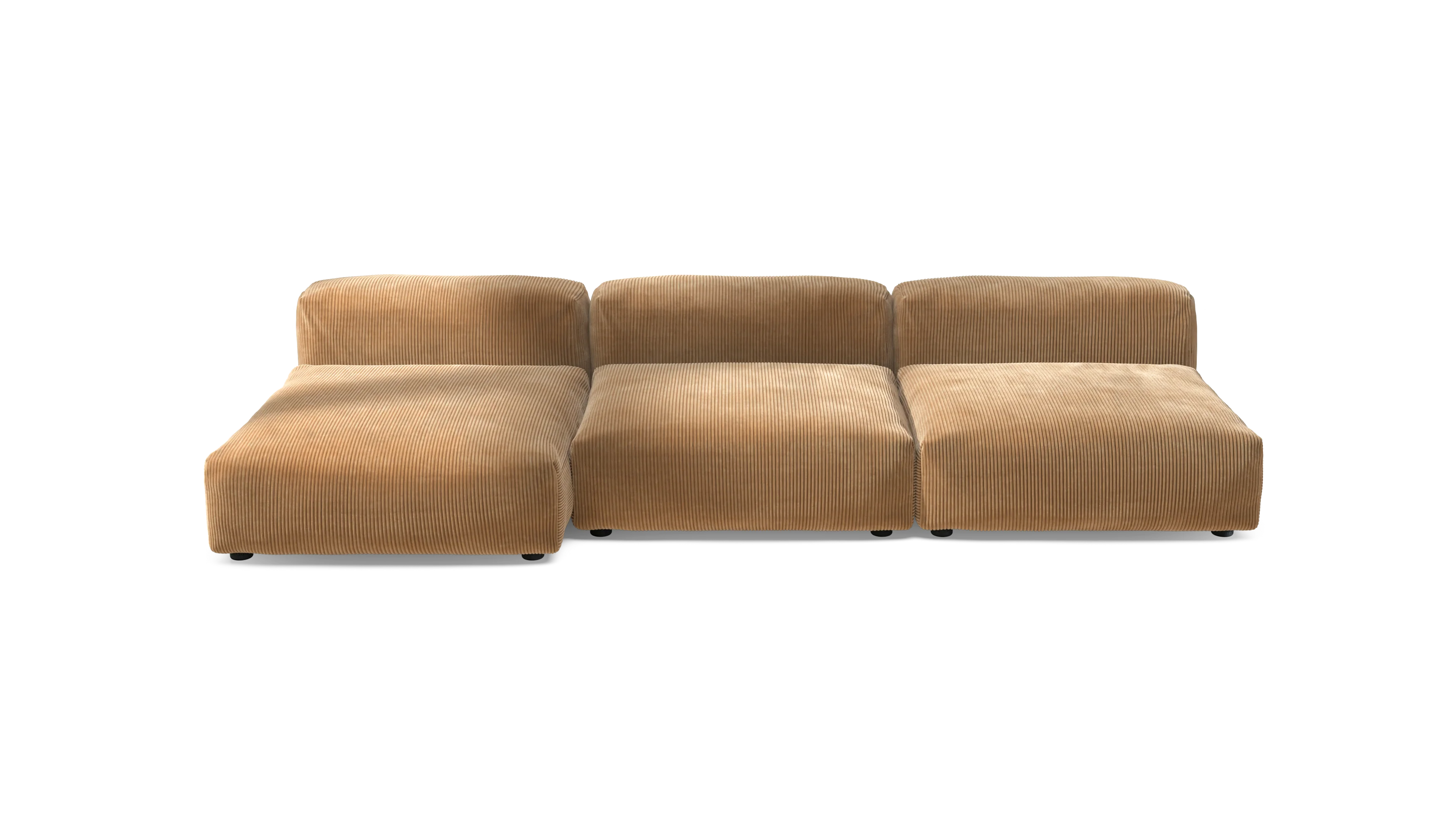 vetsak | Sofa Set 04 - Cord Velour - Camel | Modulaire Sofa | 5 Zits | Big Sofa - Image 2