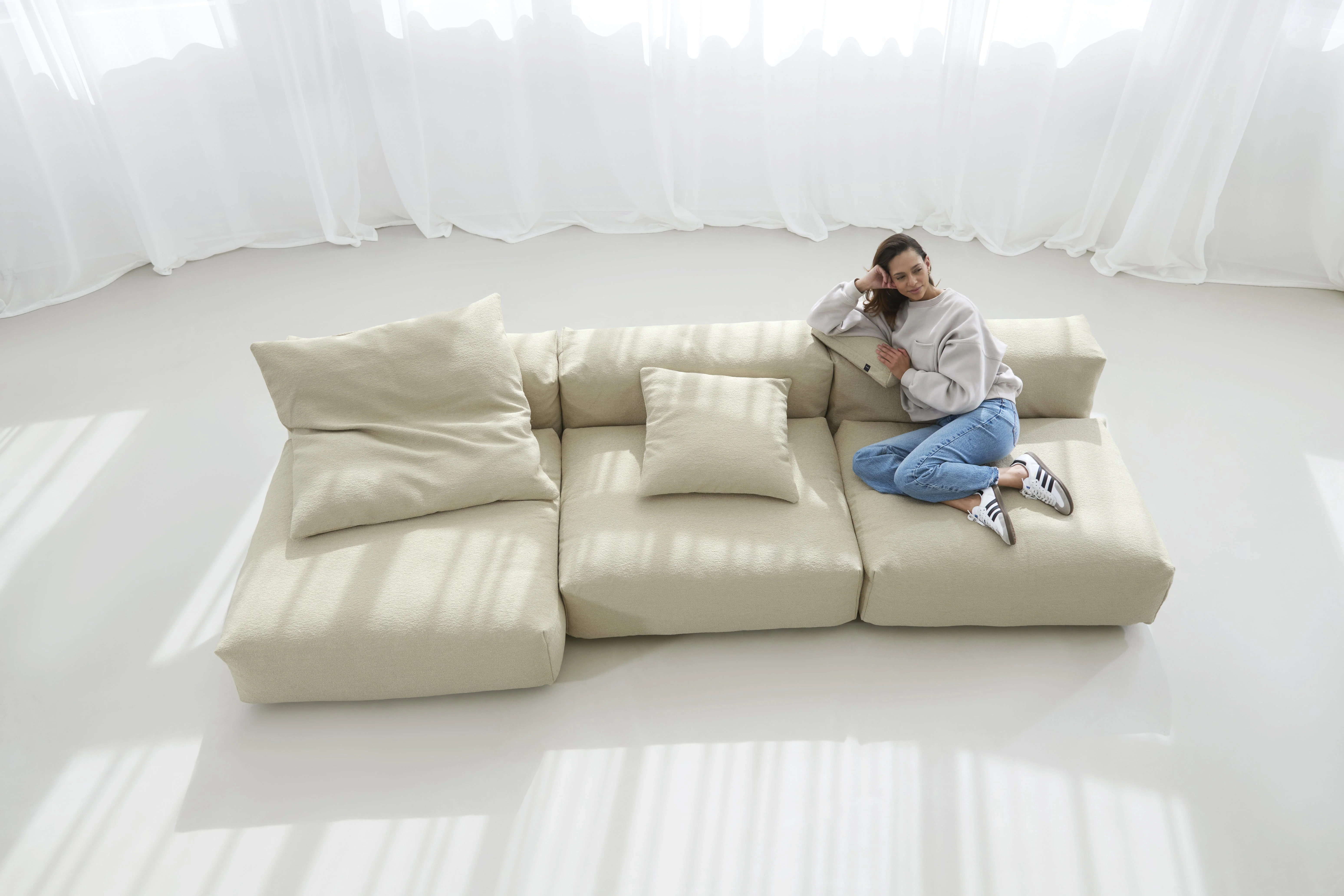 vetsak | Sofa Set 04 - Loop Loop - Duna | Modulaire Sofa | 5 Zits | Big Sofa - Image 7