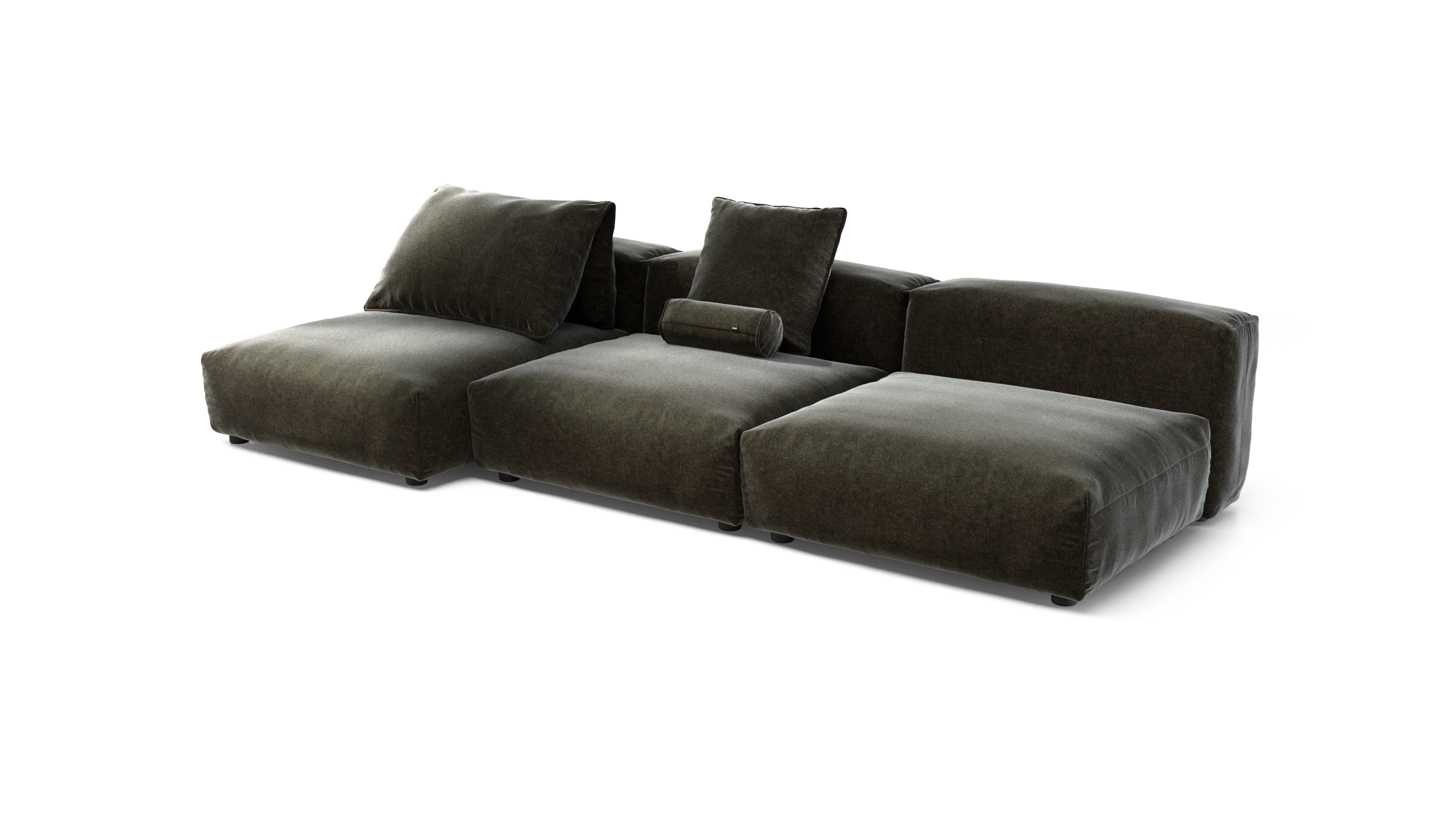 vetsak | Sofa Set 04 - Suave - Anthracite | Modular Sofa | 5 Seater | Big Sofa - Image 3