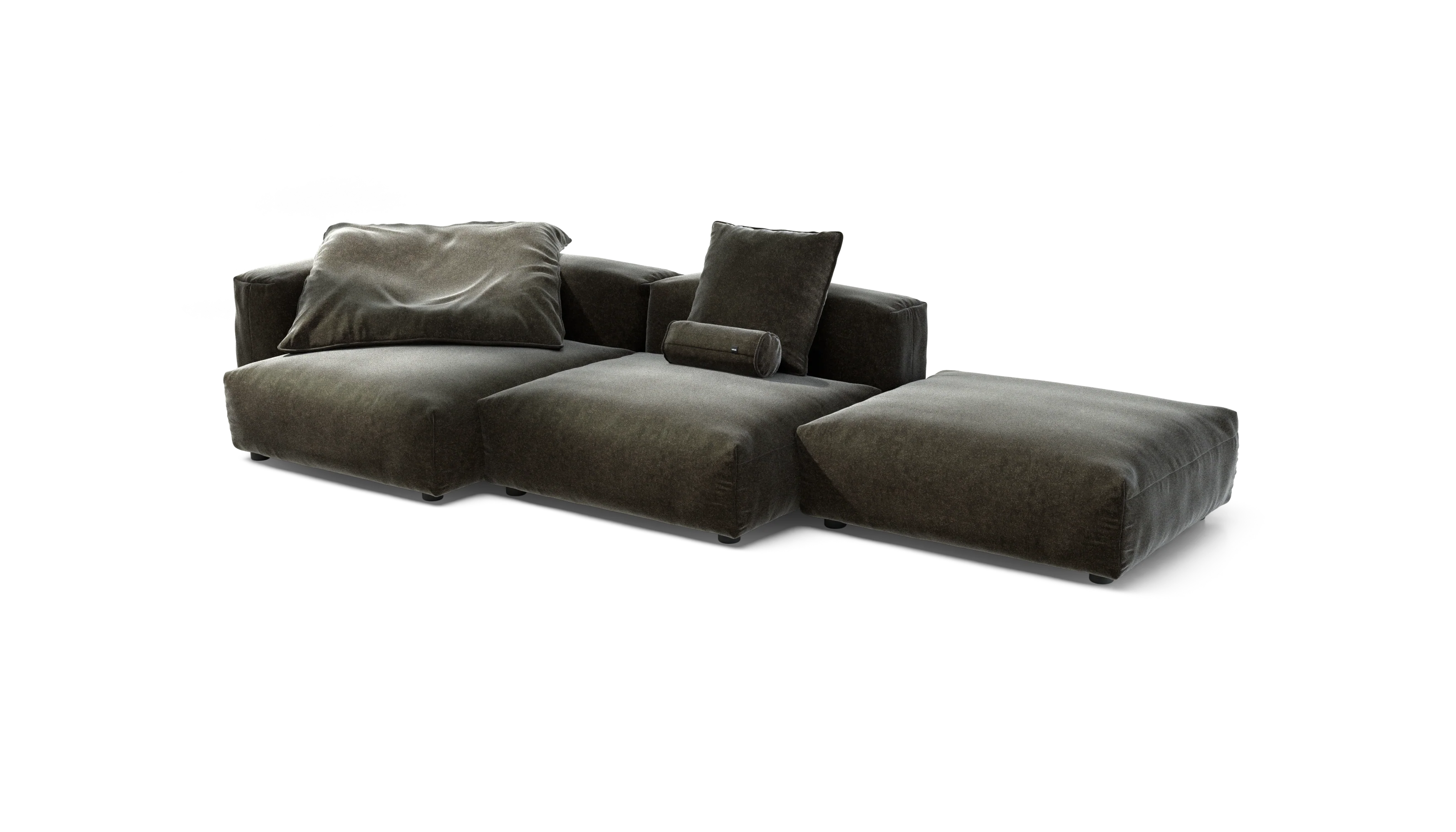 vetsak | Sofa Set 04 - Suave - Anthracite | Modular Sofa | 5 Seater | Big Sofa - Image 4