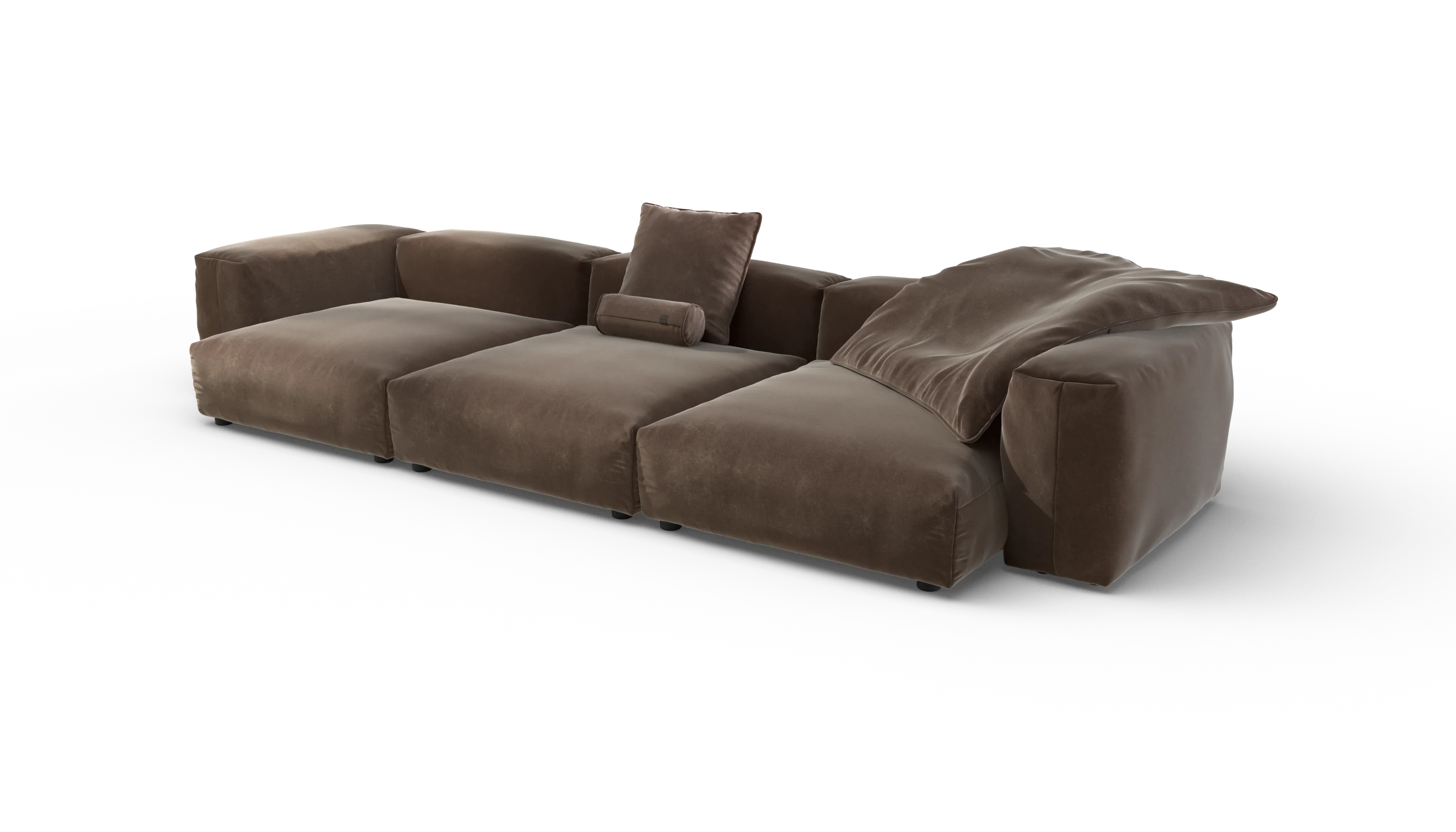 vetsak | Sofa Set 05 - Suave - Espresso | Modulaire Sofa | 5 Zits | Big Sofa | Hoeksofa - Image 3