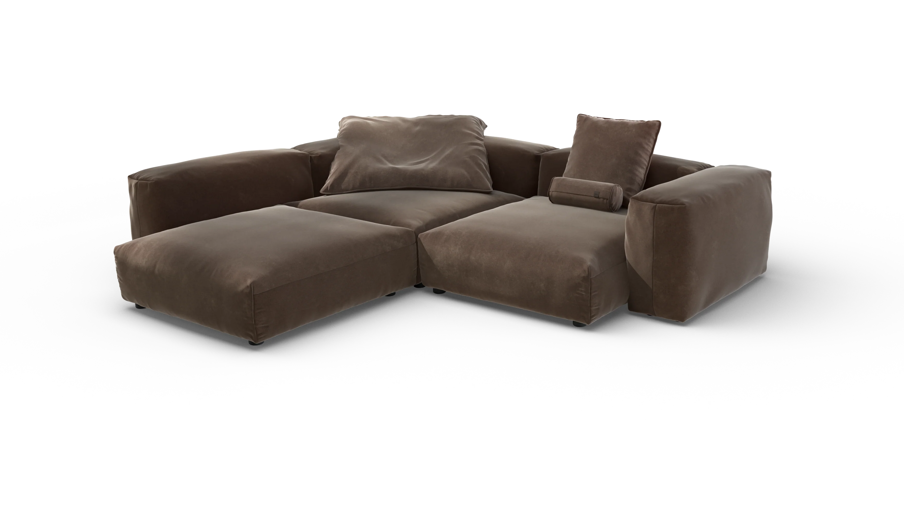 vetsak | Sofa Set 05 - Suave - Espresso | Modulaire Sofa | 5 Zits | Big Sofa | Hoeksofa - Image 4