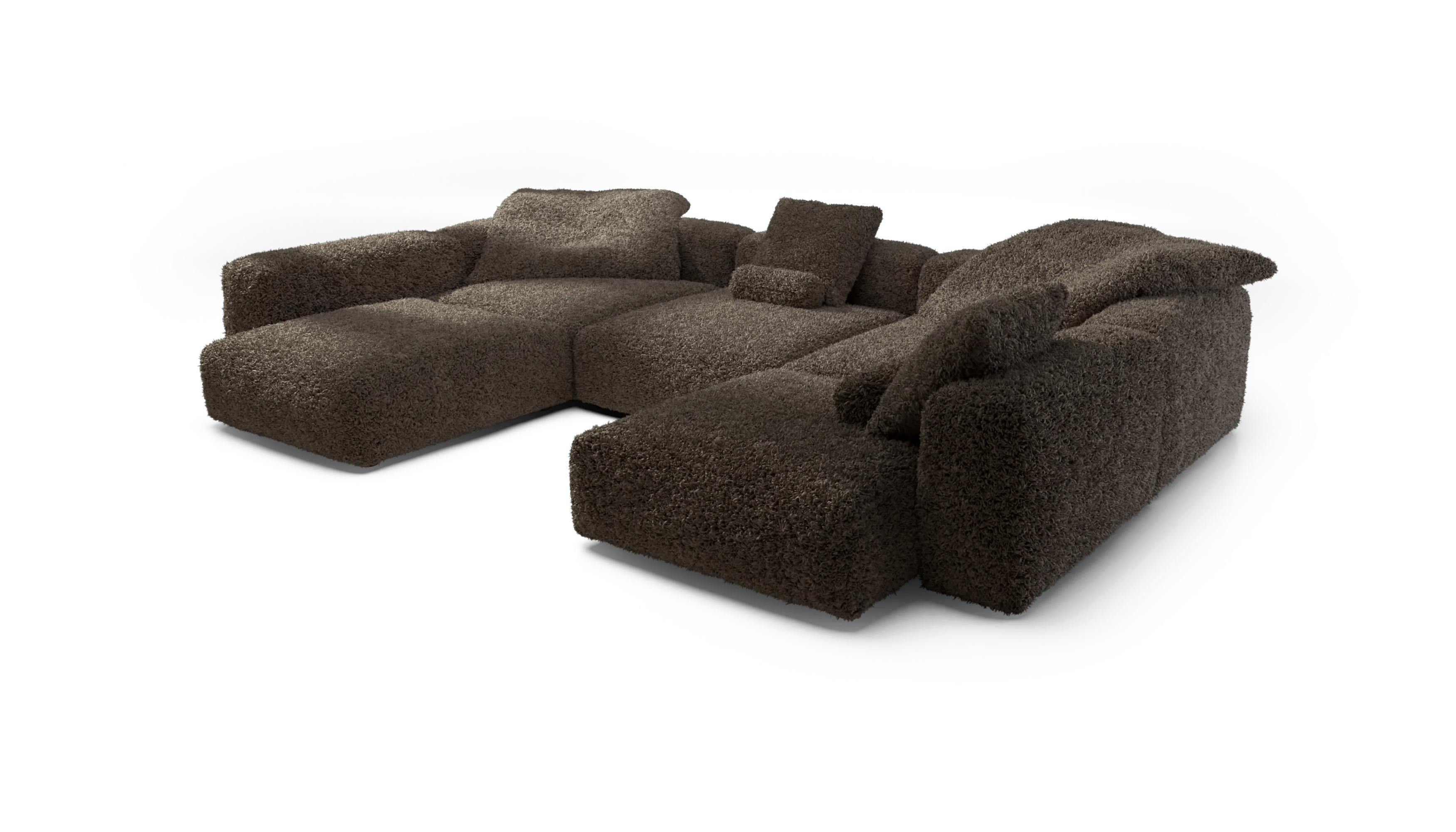 vetsak | Sofa Set 06 - Doodle - Cacao | Modulaire Sofa | 6.5 Zits | Big Sofa | U Sofa | Hoeksofa - Image 3