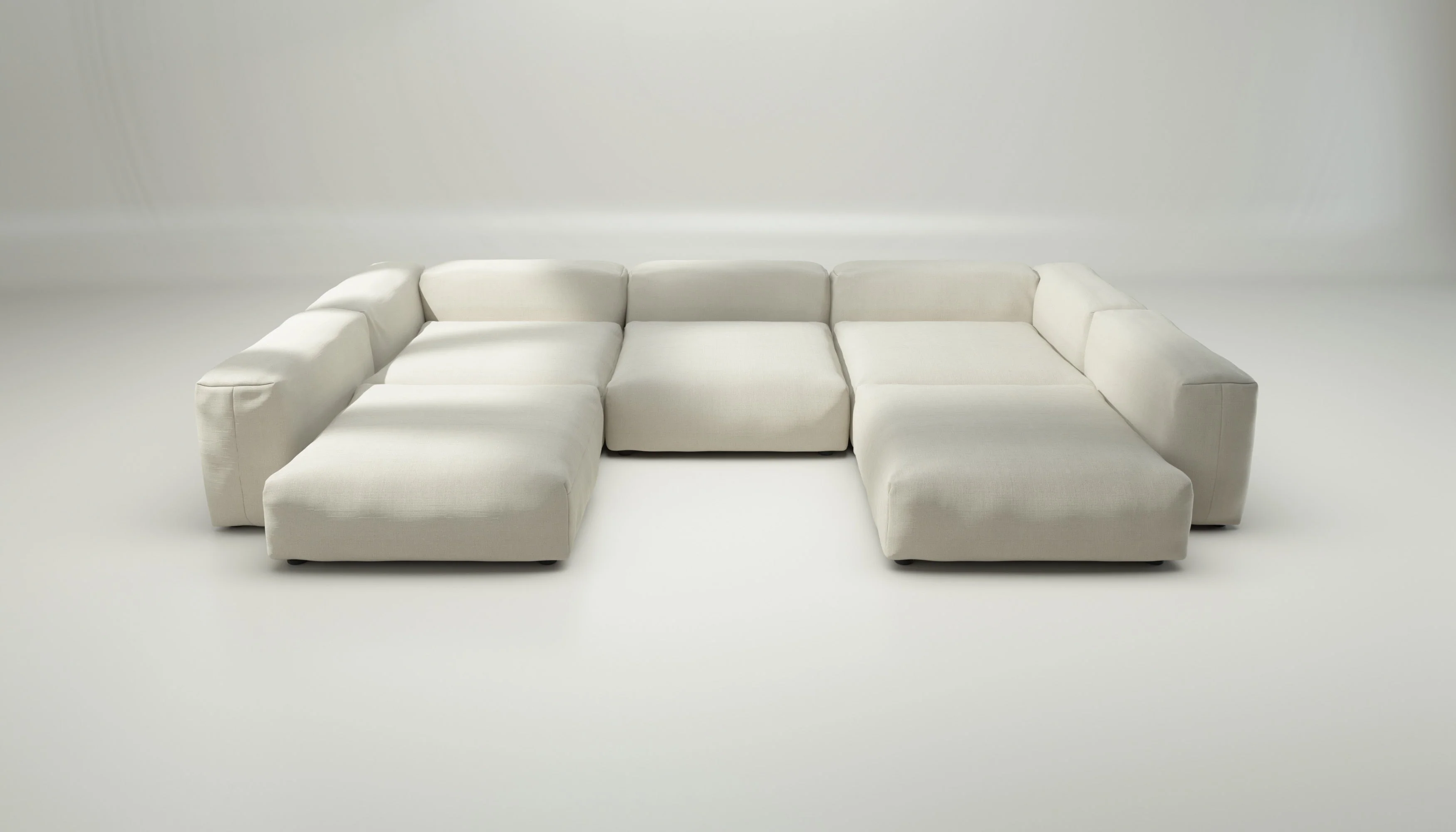 vetsak | Sofa Set 06 - Pique - Creme | Modulaire Sofa | 6.5 Zits | Big Sofa | U Sofa | Hoeksofa - Image 6