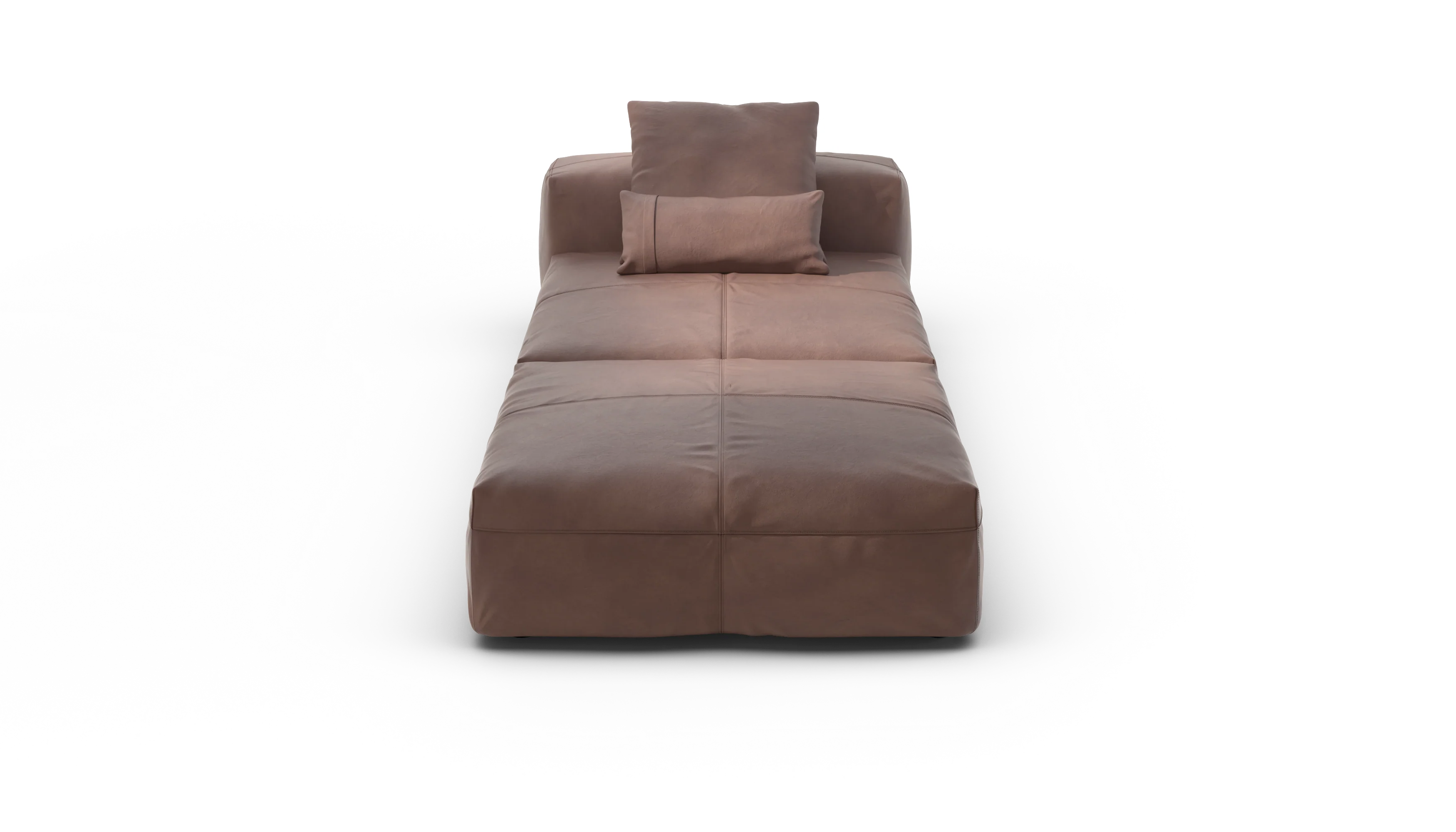 vetsak | Sofa Set 07 - Sun Lounger - Leather - Stone | Modulaire Sofa | 2 Zits | Daybed | Chaiselounge