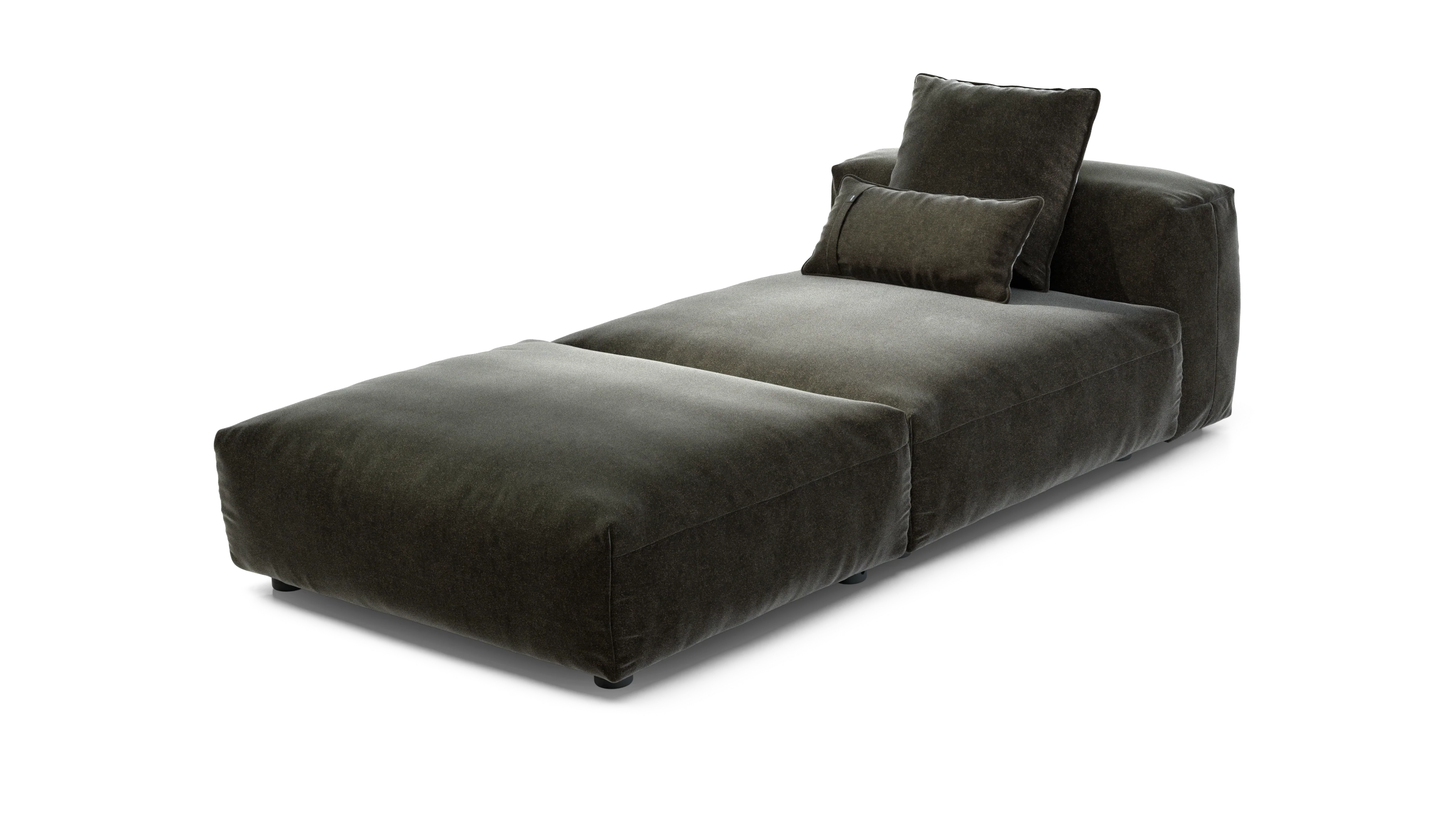 vetsak | Sofa Set 07 - Sun Lounger - Suave - Anthracite | Modular Sofa | 2 Seater | Daybed | Chaiselounge - Image 3