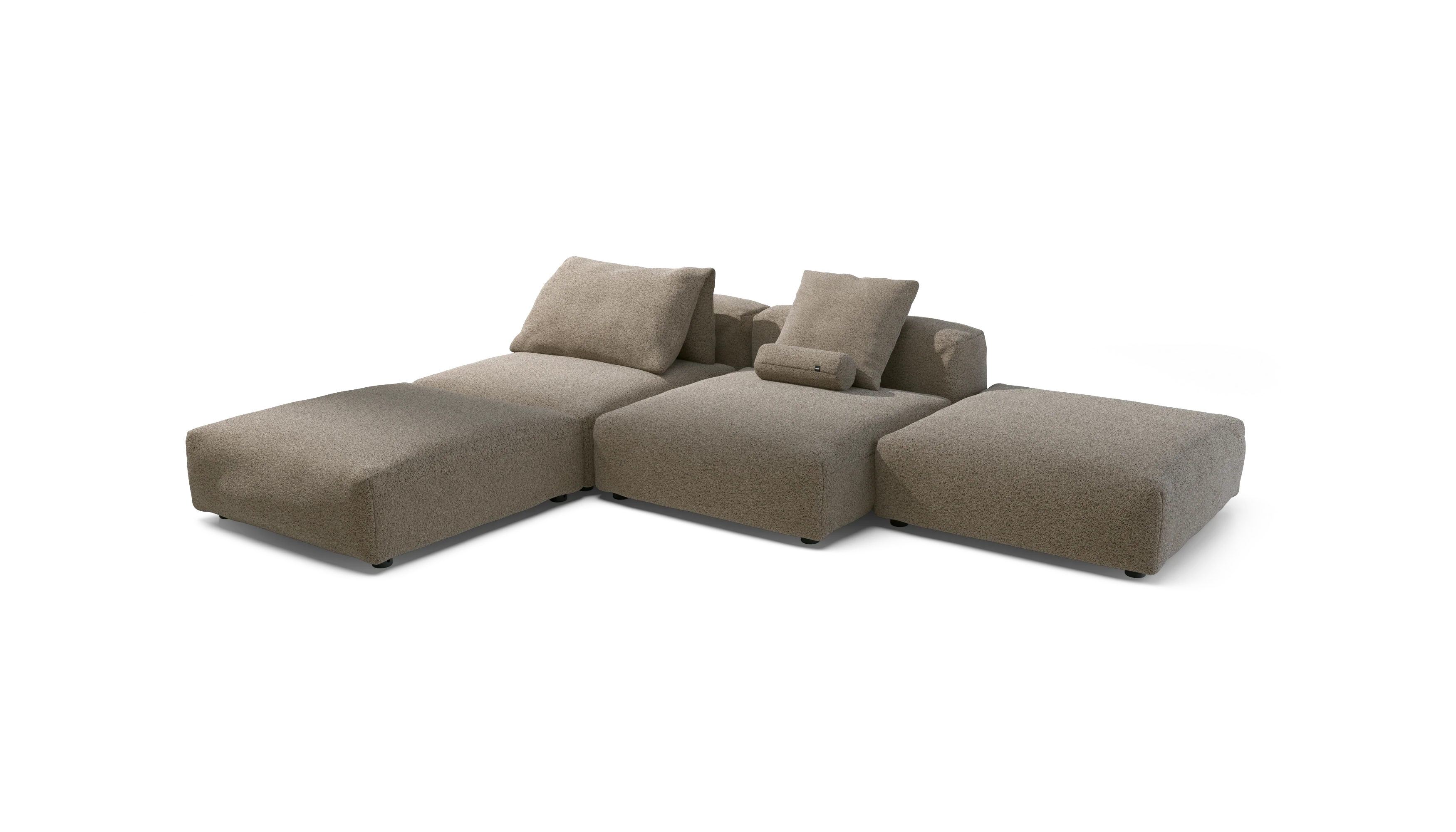 vetsak | Sofa Set 08 - Daybed - Loop Loop - Taupe | Modulaire Sofa | 6 Zits | Outdoor Island | Double lounger - Image 4