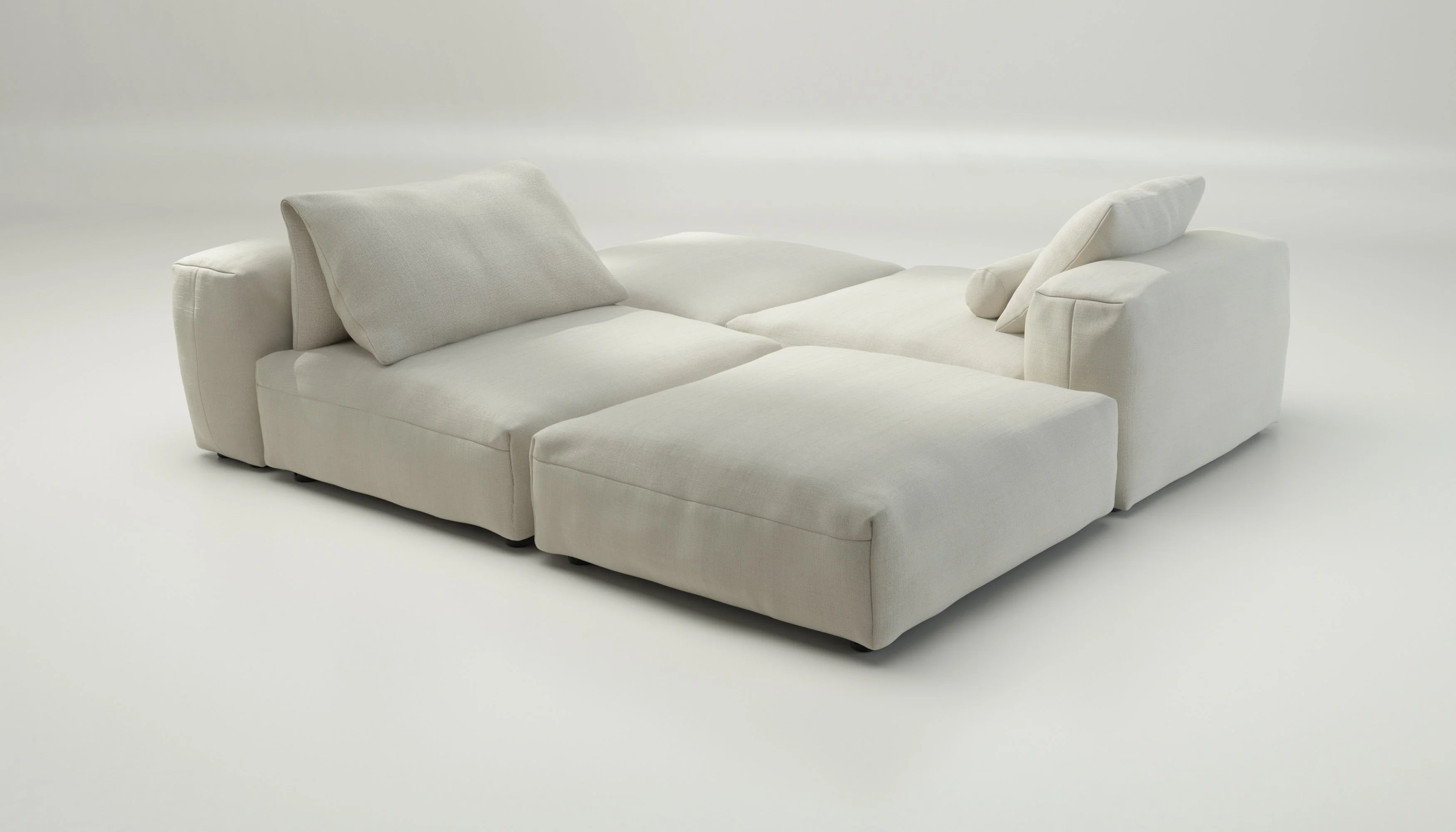 vetsak | Sofa Set 08 - Daybed - Pique - Creme | Modulaire Sofa | 6 Zits | Outdoor Island | Double lounger - Image 7