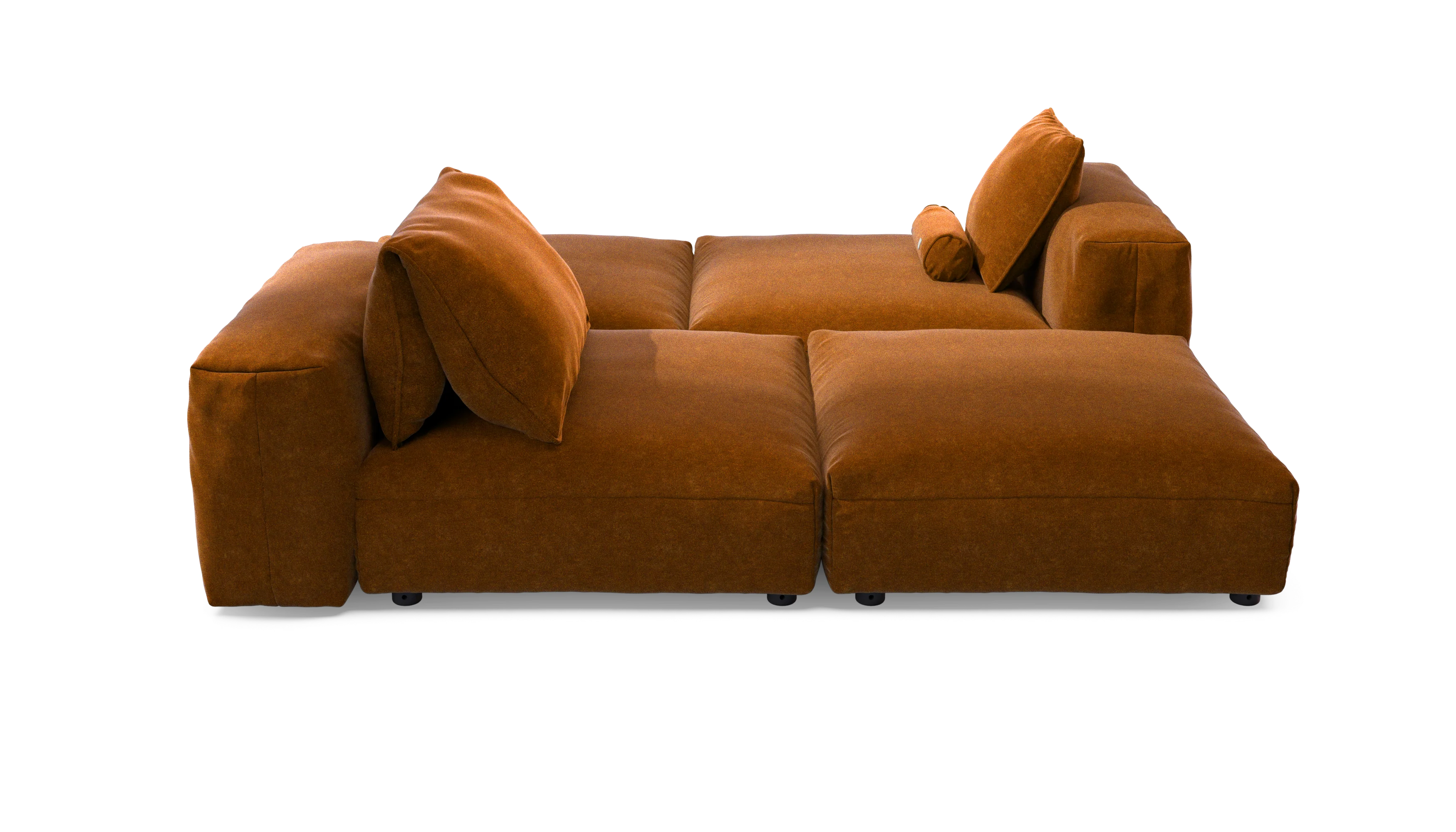 vetsak | Sofa Set 08 - Daybed - Suave - Honey | Modulaire Sofa | 6 Zits | Outdoor Island | Double lounger