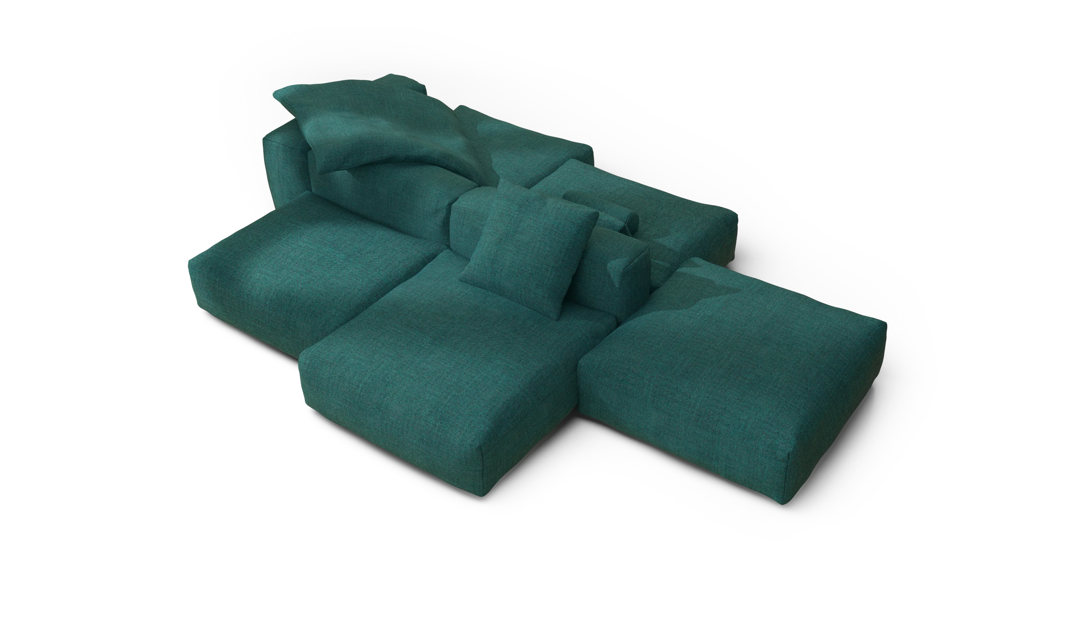 vetsak | Sofa Set 09 - The Island - Pique - Cedar | Modular Sofa | 7 Seater | Sofa Island - Image 3