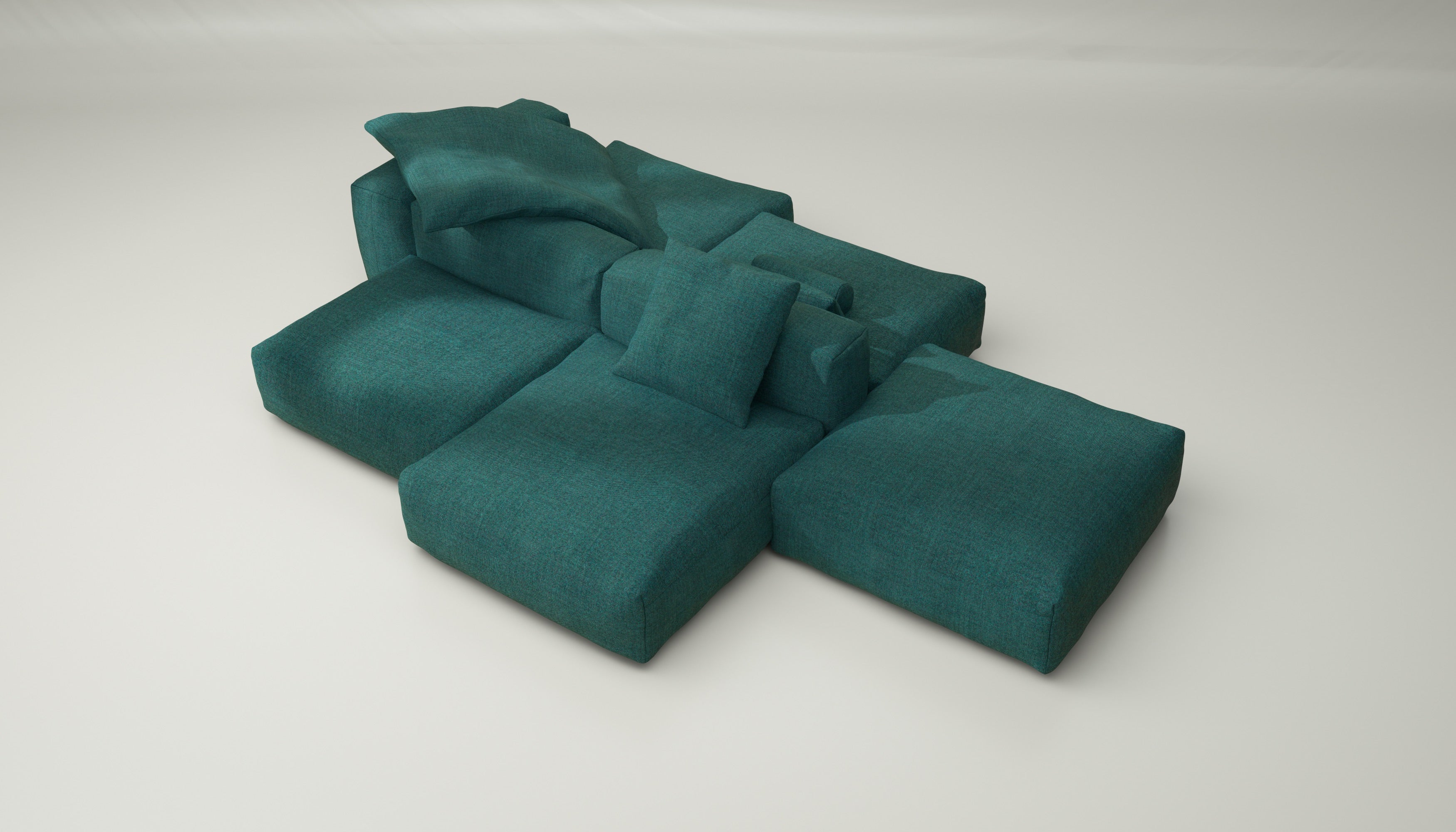 vetsak | Sofa Set 09 - The Island - Pique - Cedar | Modular Sofa | 7 Seater | Sofa Island - Image 7
