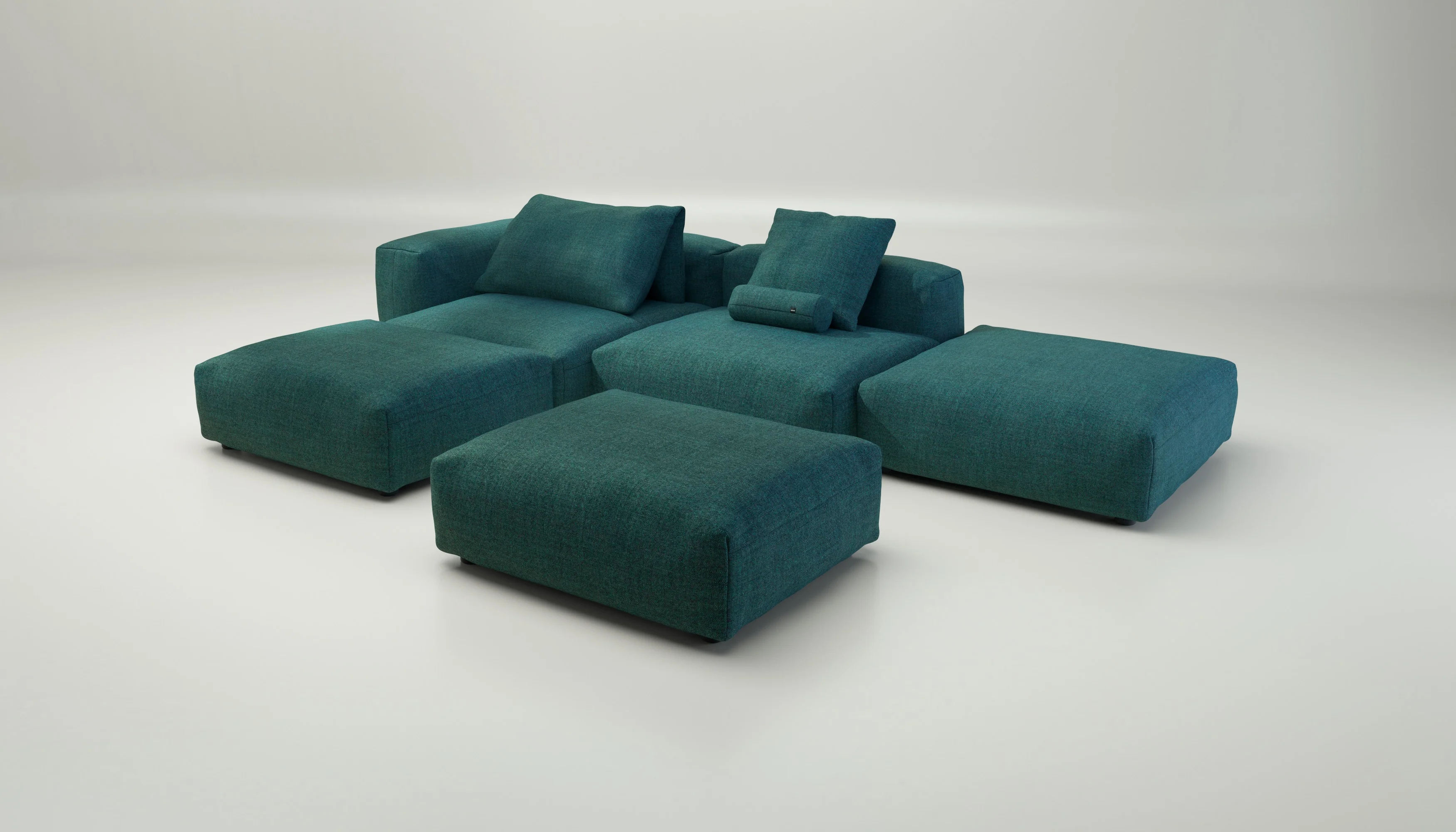 vetsak | Sofa Set 09 - The Island - Pique - Cedar | Modular Sofa | 7 Seater | Sofa Island - Image 8