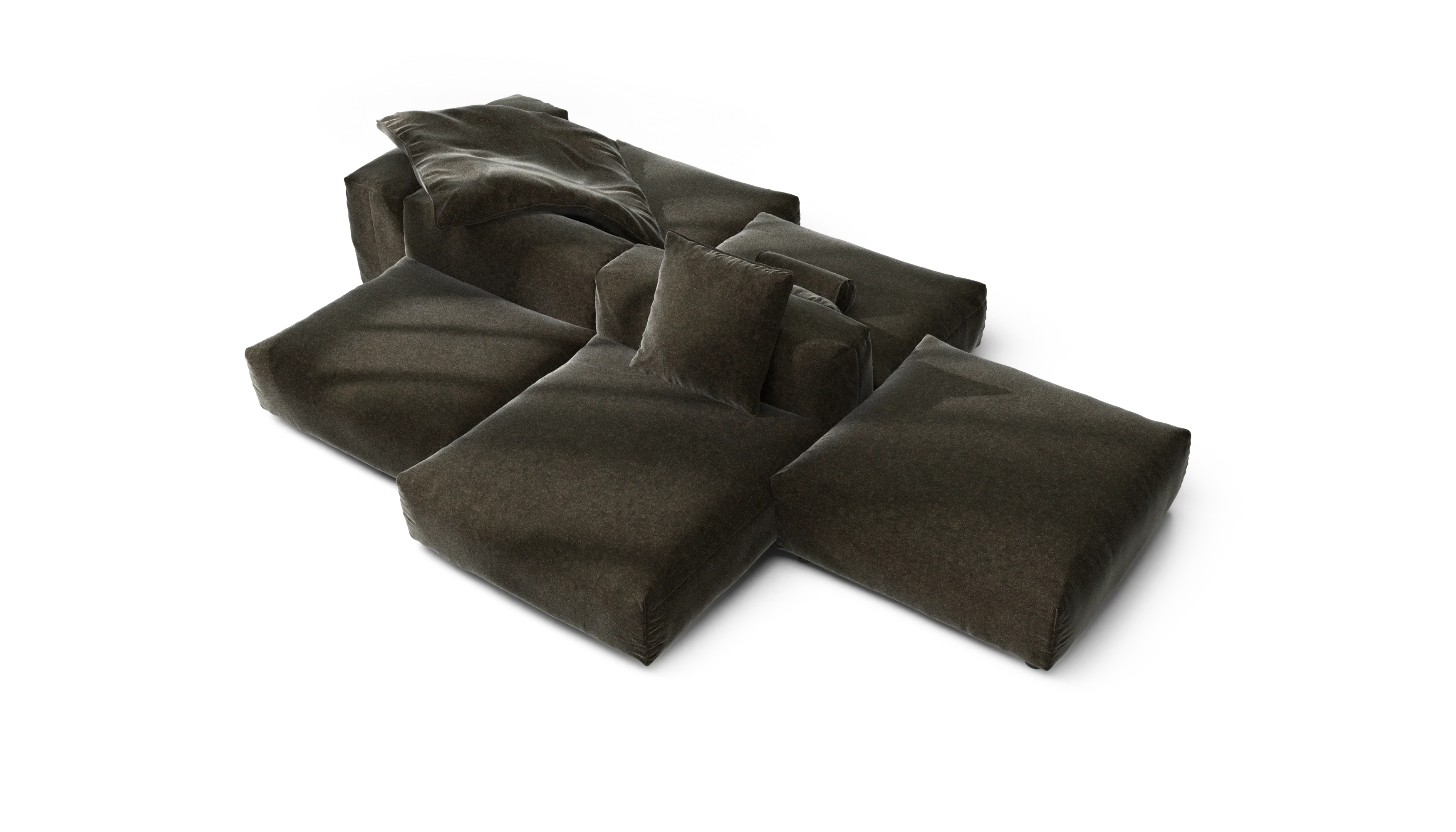 vetsak | Sofa Set 09 - The Island - Suave - Anthracite | Modular Sofa | 7 Seater | Sofa Island - Image 3