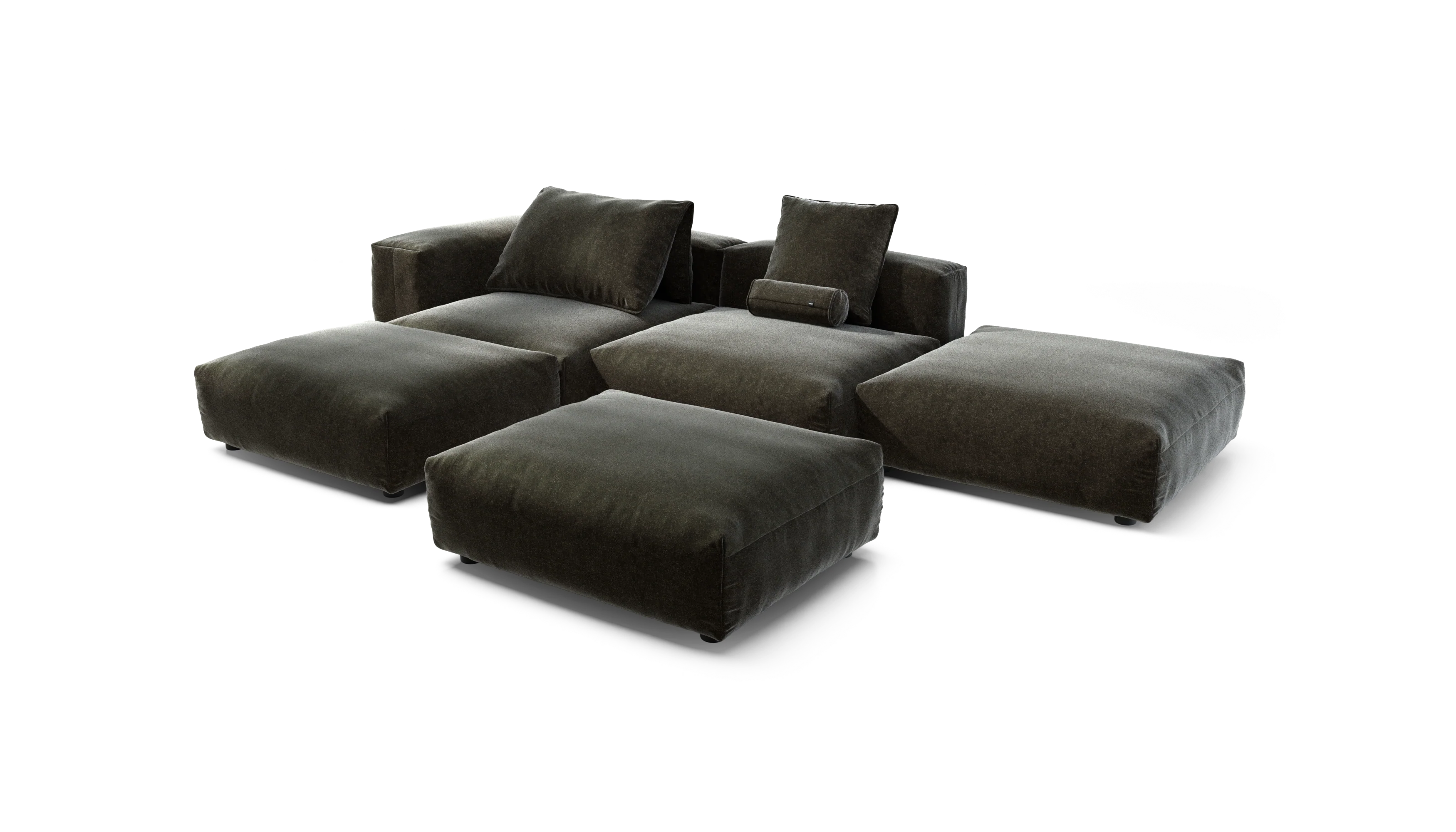 vetsak | Sofa Set 09 - The Island - Suave - Anthracite | Modular Sofa | 7 Seater | Sofa Island - Image 4