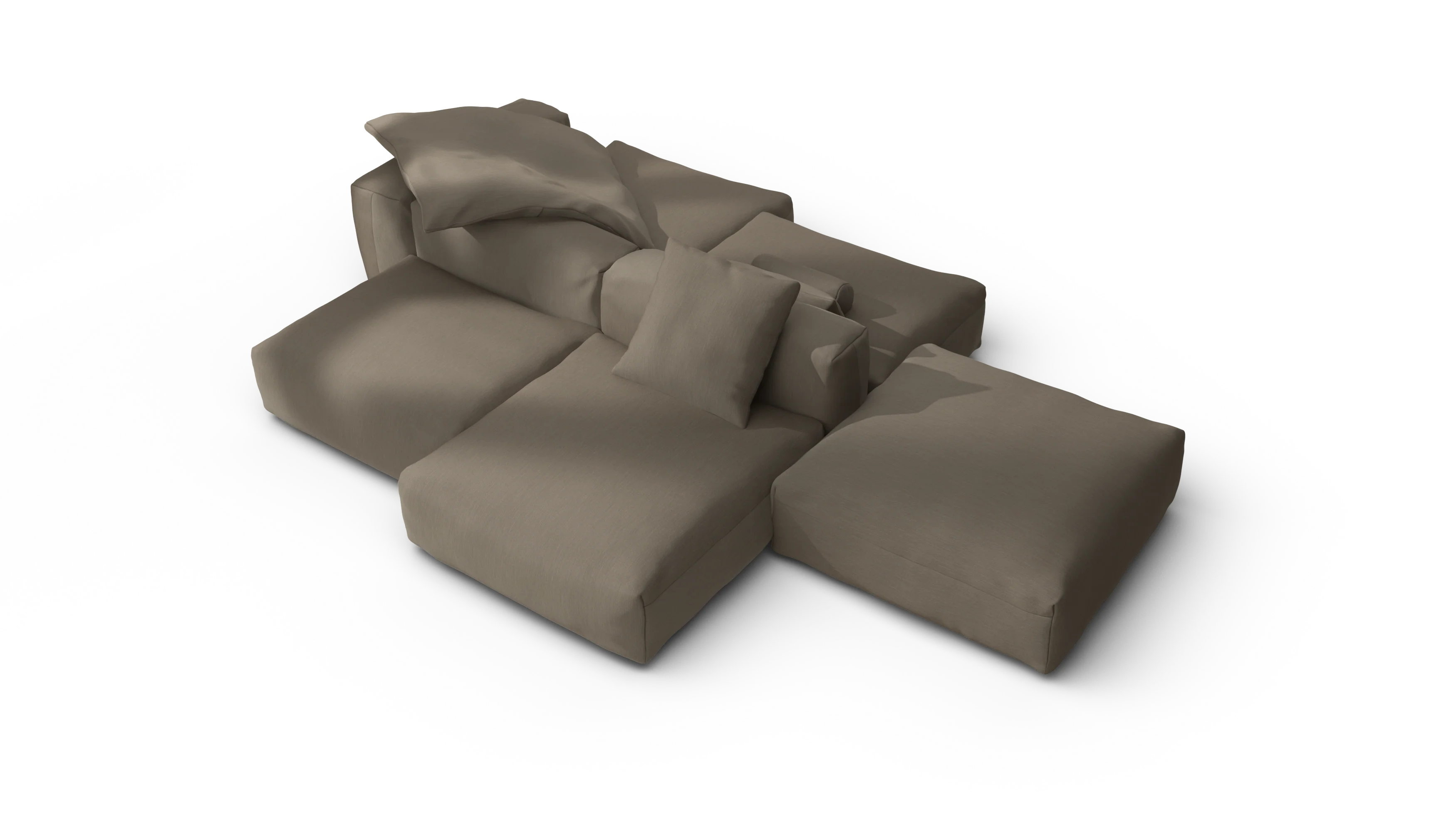 vetsak | Sofa Set 09 - The Island - Terrain - Driftwood | Modulaire Sofa | 7 Zits | Sofa Island - Image 3