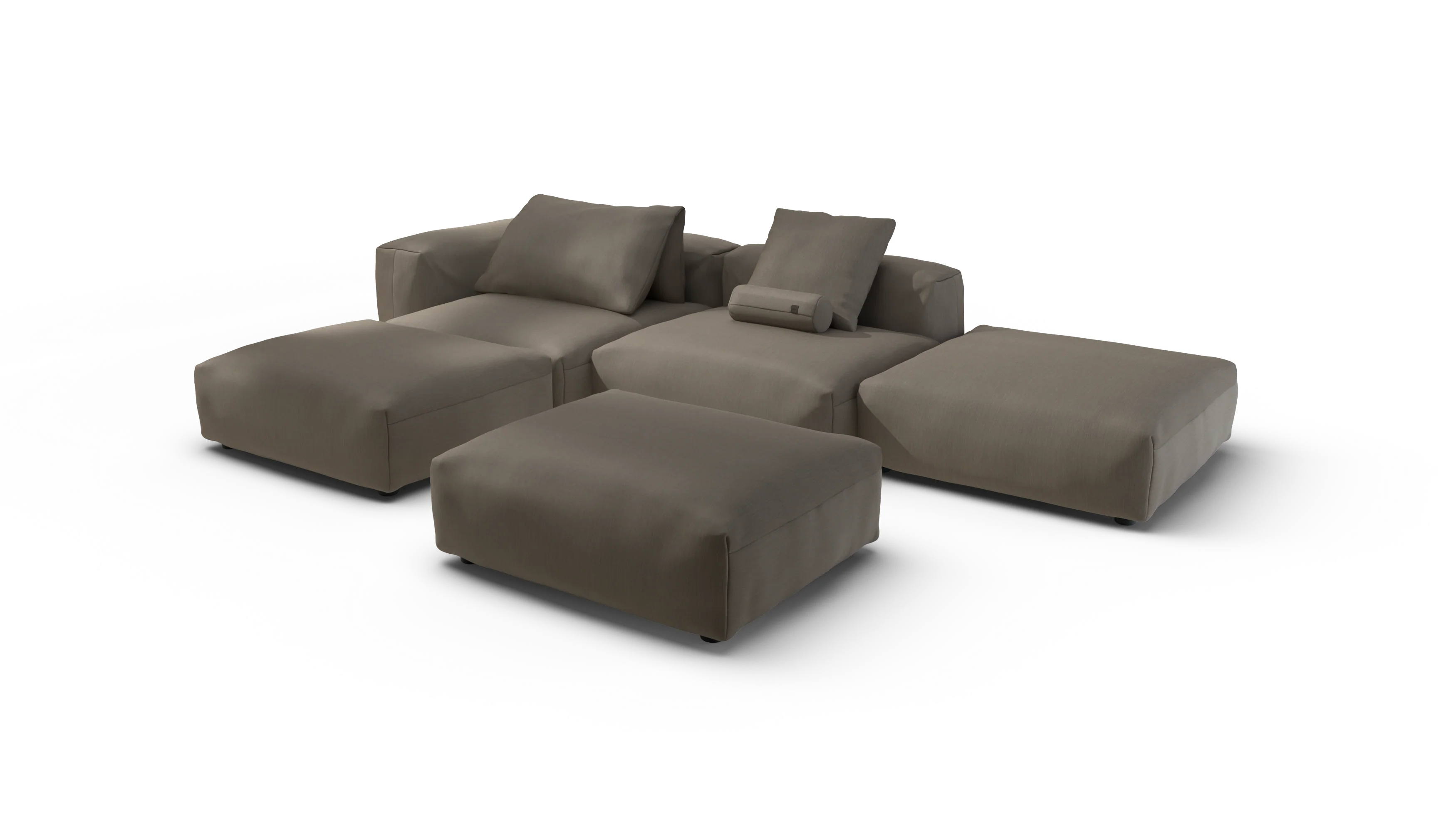vetsak | Sofa Set 09 - The Island - Terrain - Driftwood | Modulaire Sofa | 7 Zits | Sofa Island - Image 4